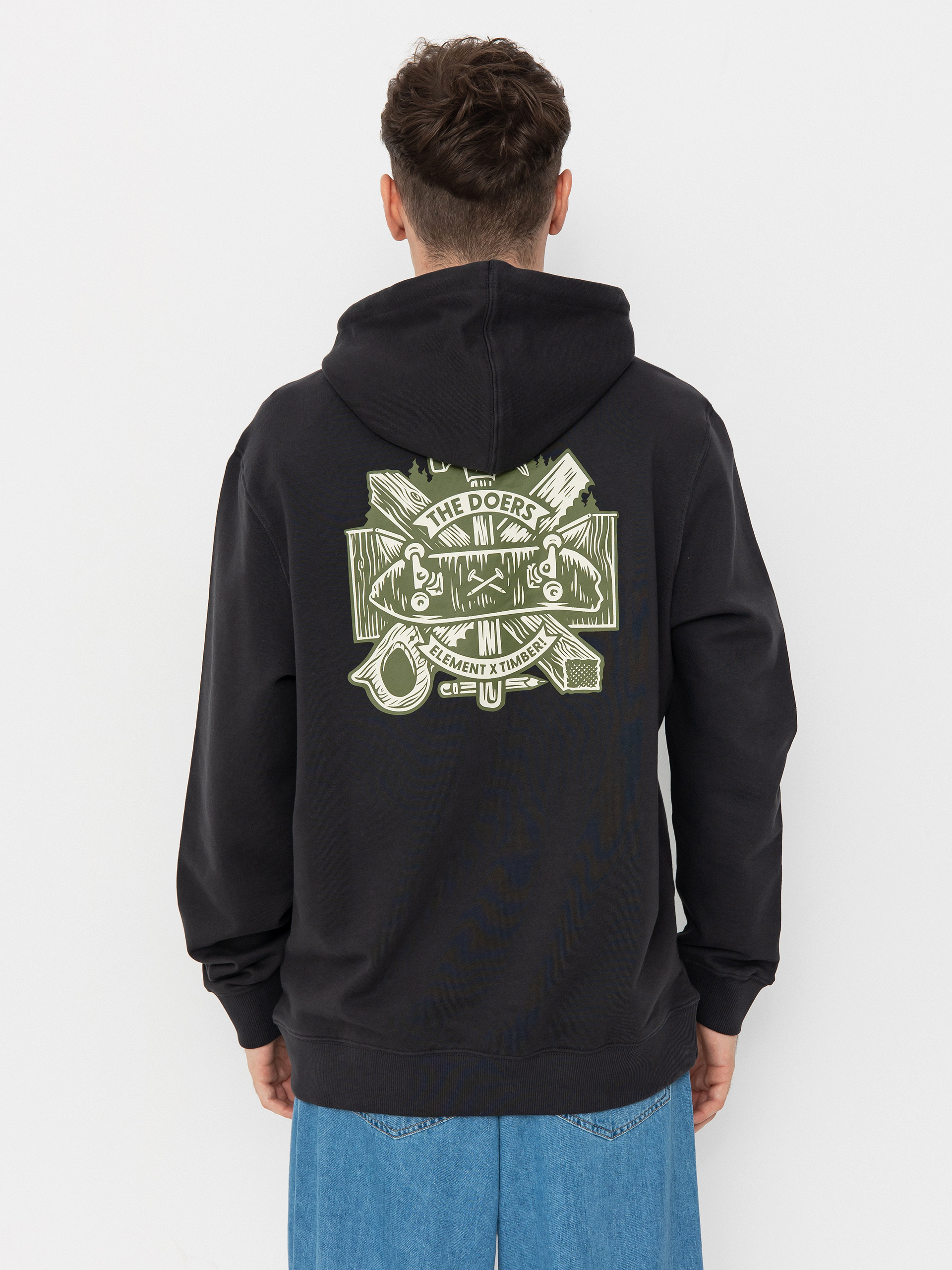 Bluza z kapturem Element Timber Supply HD (off black)