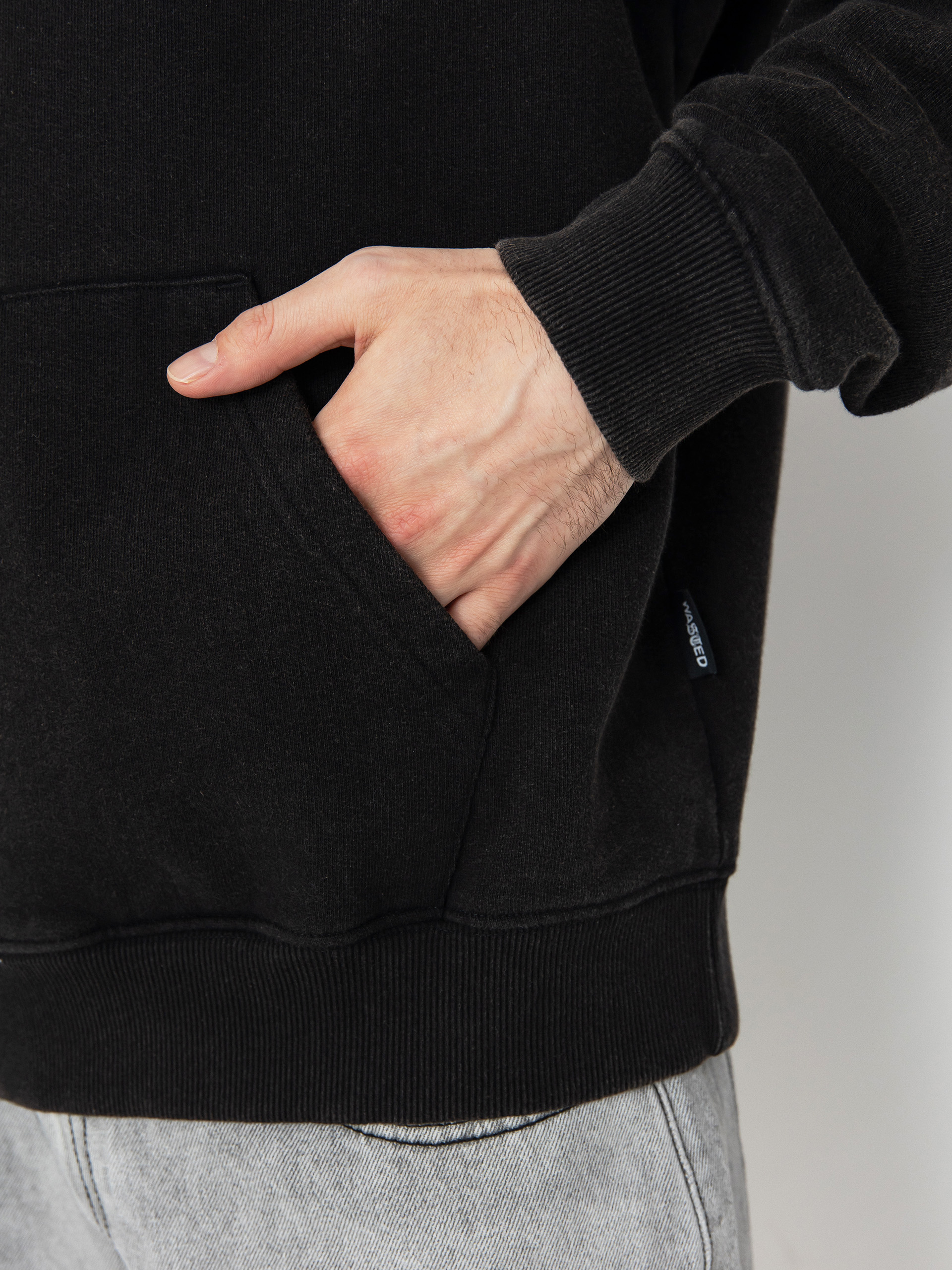 Bluza z kapturem Wasted Paris Mirage HD (faded black)