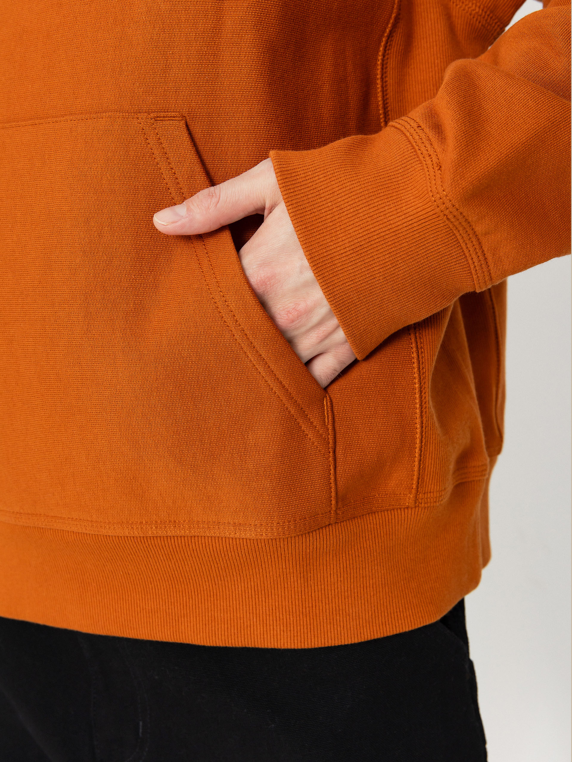 Bluza z kapturem Carhartt WIP American Script HD (sienna)