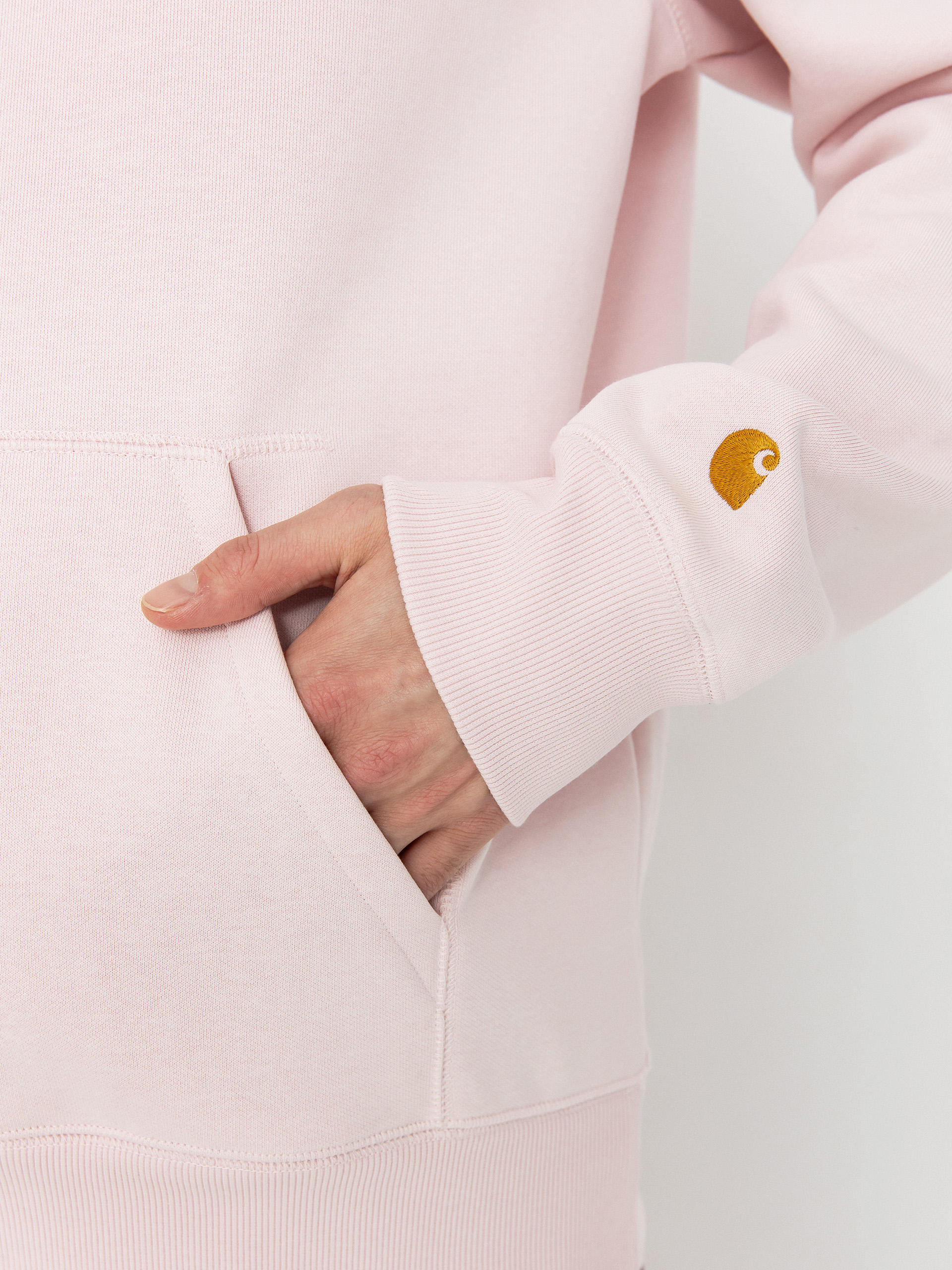 Bluza z kapturem Carhartt WIP Chase HD (air pink/gold)