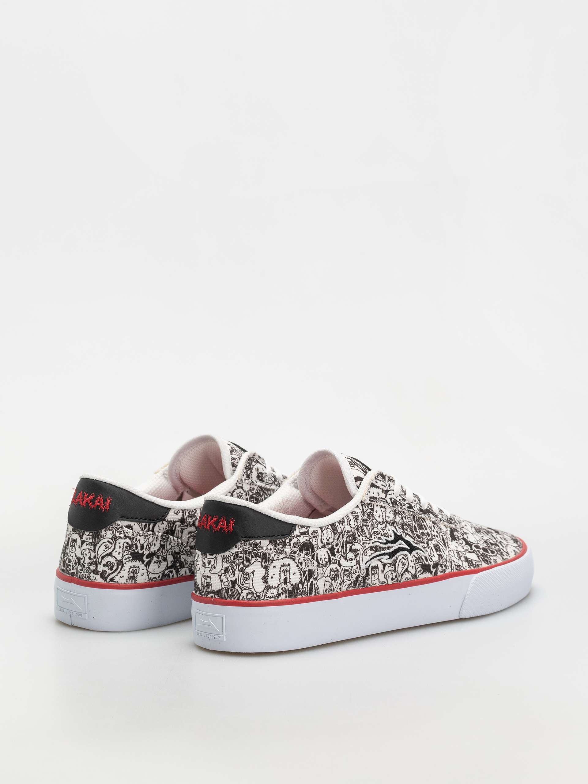 Buty Lakai Manchester (white/canvas/print)