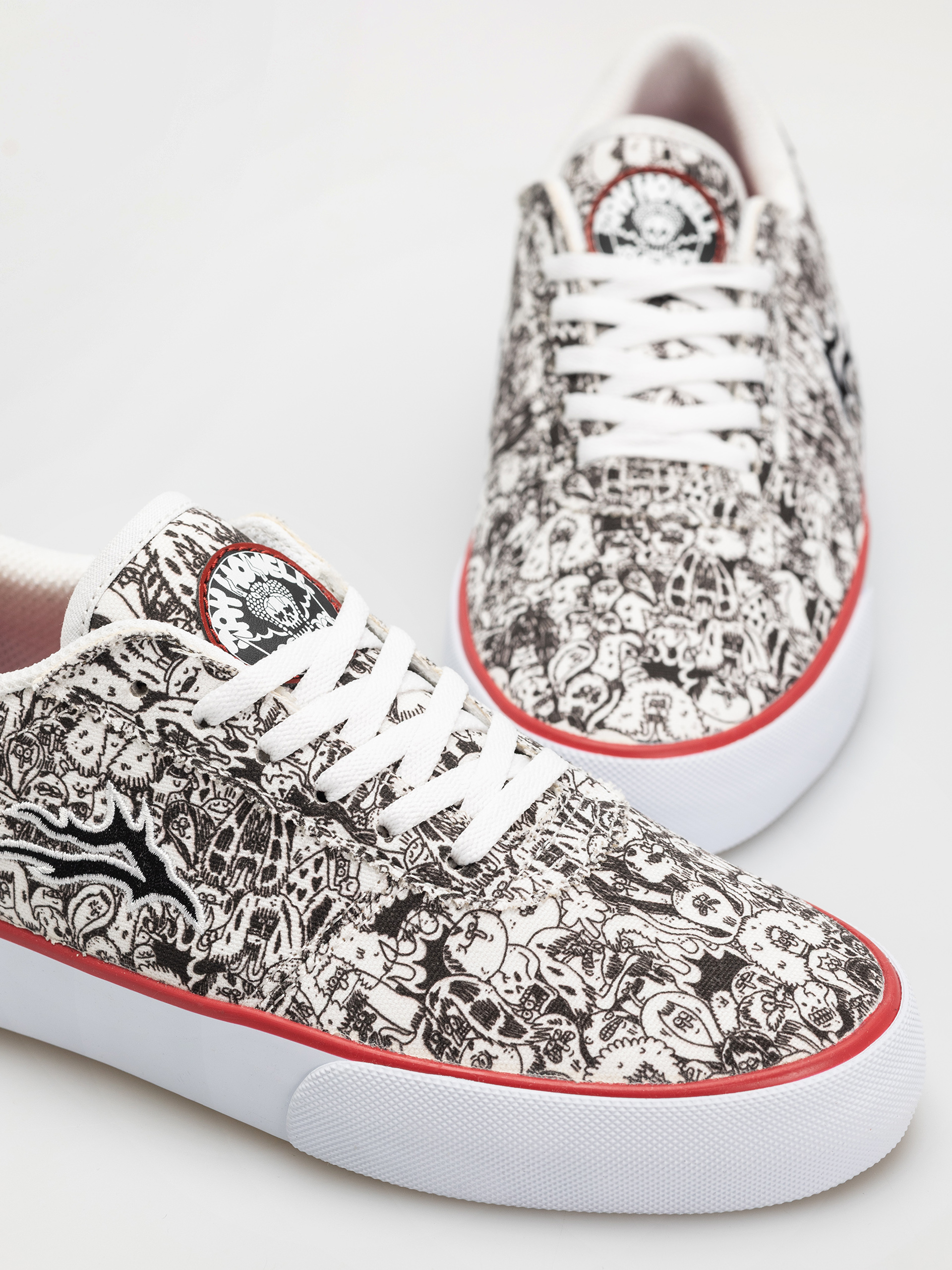 Buty Lakai Manchester (white/canvas/print)