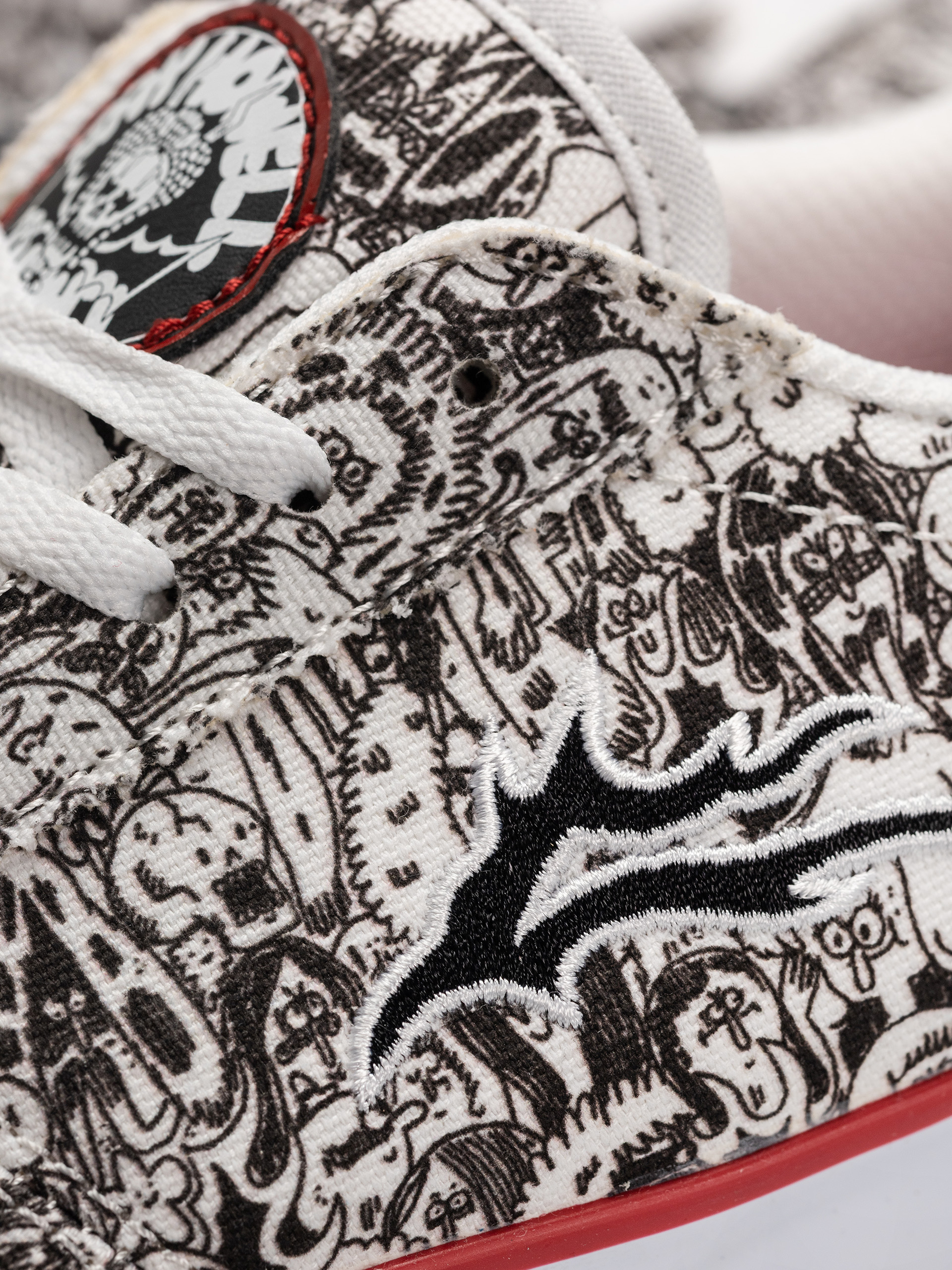 Buty Lakai Manchester (white/canvas/print)