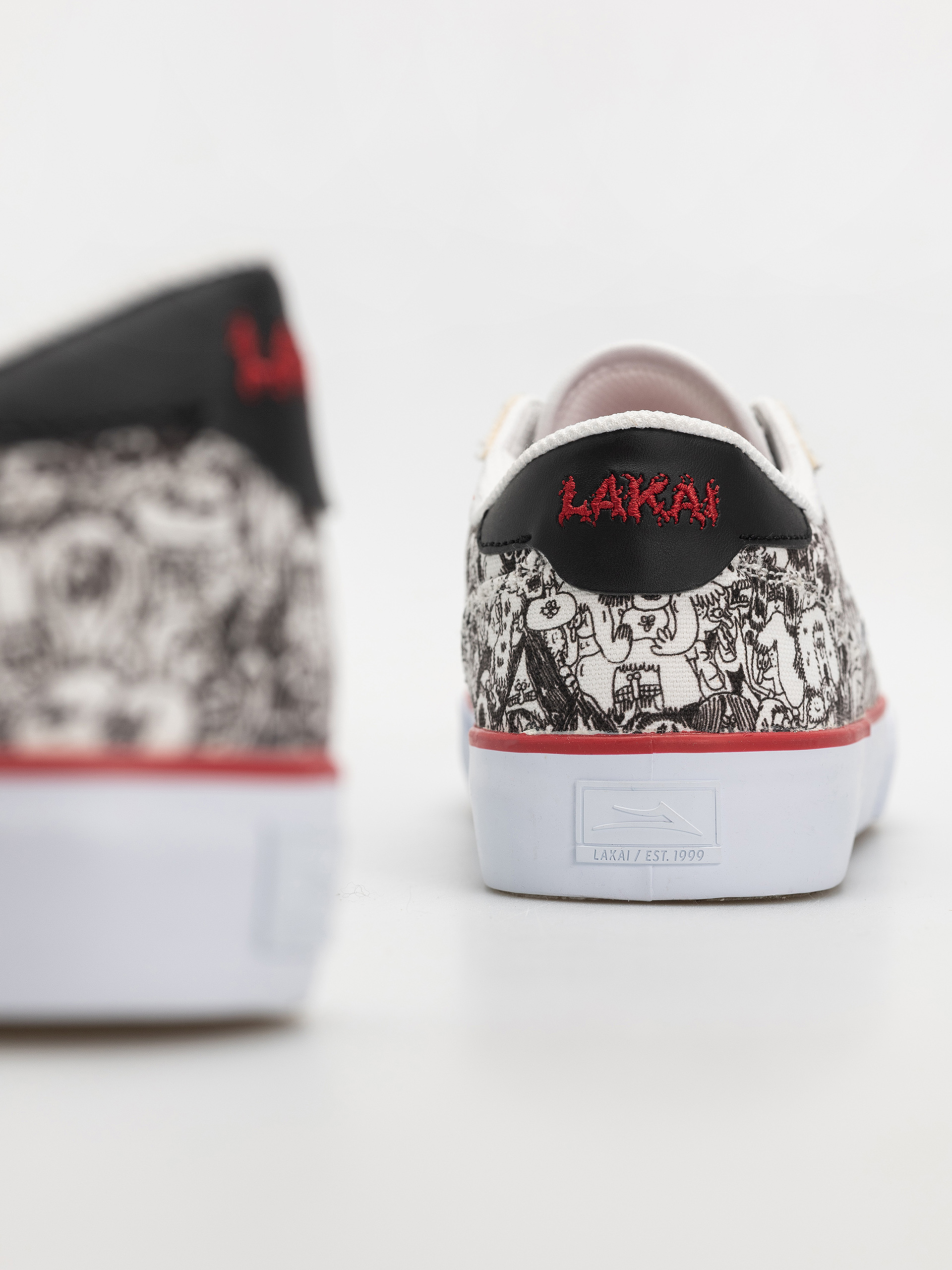 Buty Lakai Manchester (white/canvas/print)