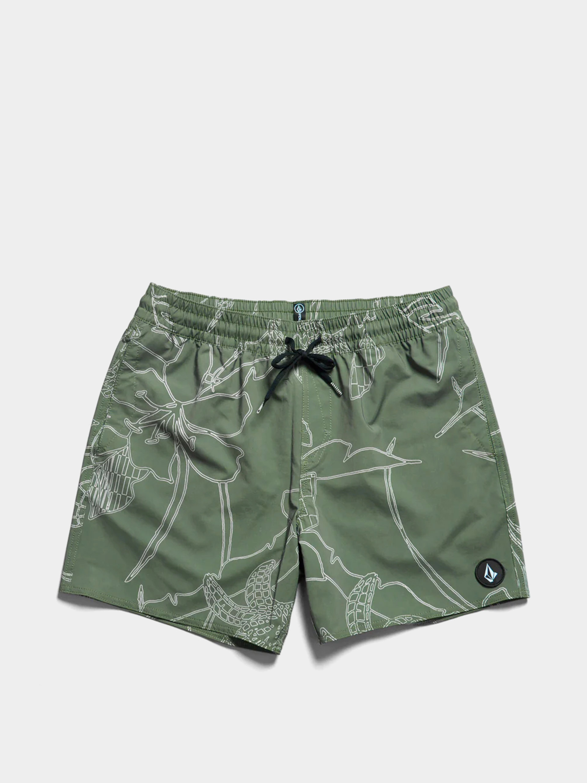 Szorty Volcom Lido Print Trunk 16 (light olive)