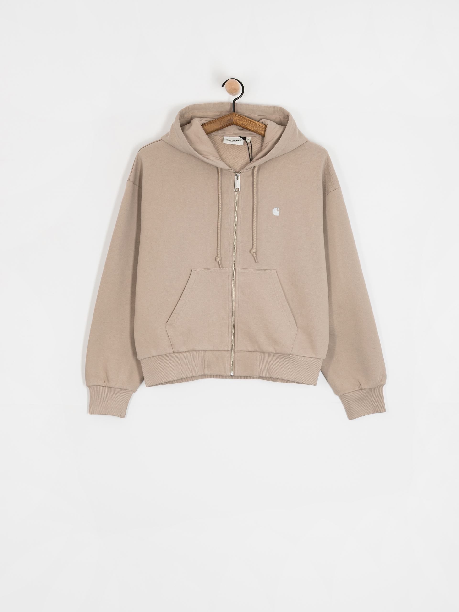 Bluza z kapturem Carhartt WIP Casey ZHD Wmn (dusky beige/silver)