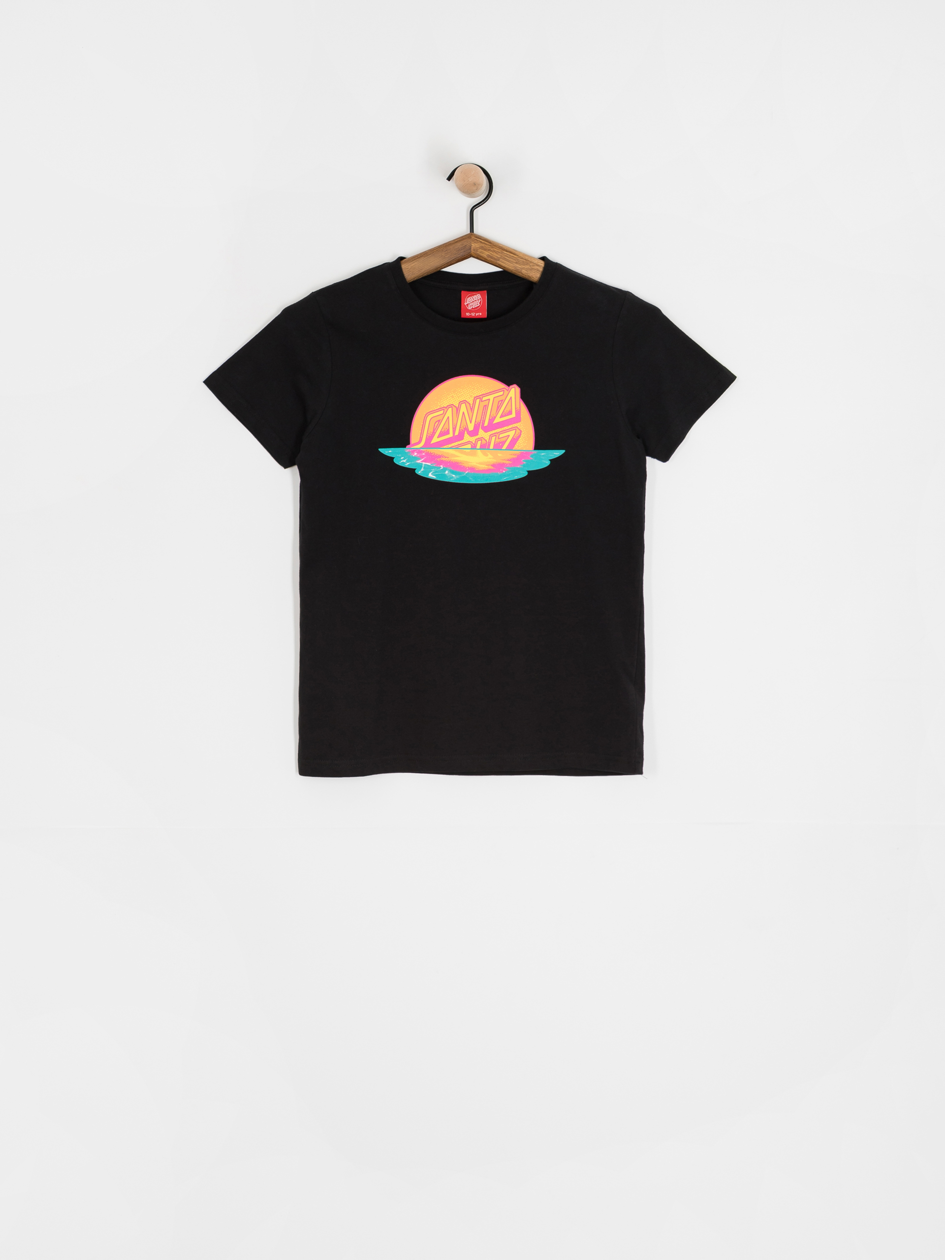 T-shirt Santa Cruz Sunrise Dot Front JR (black)