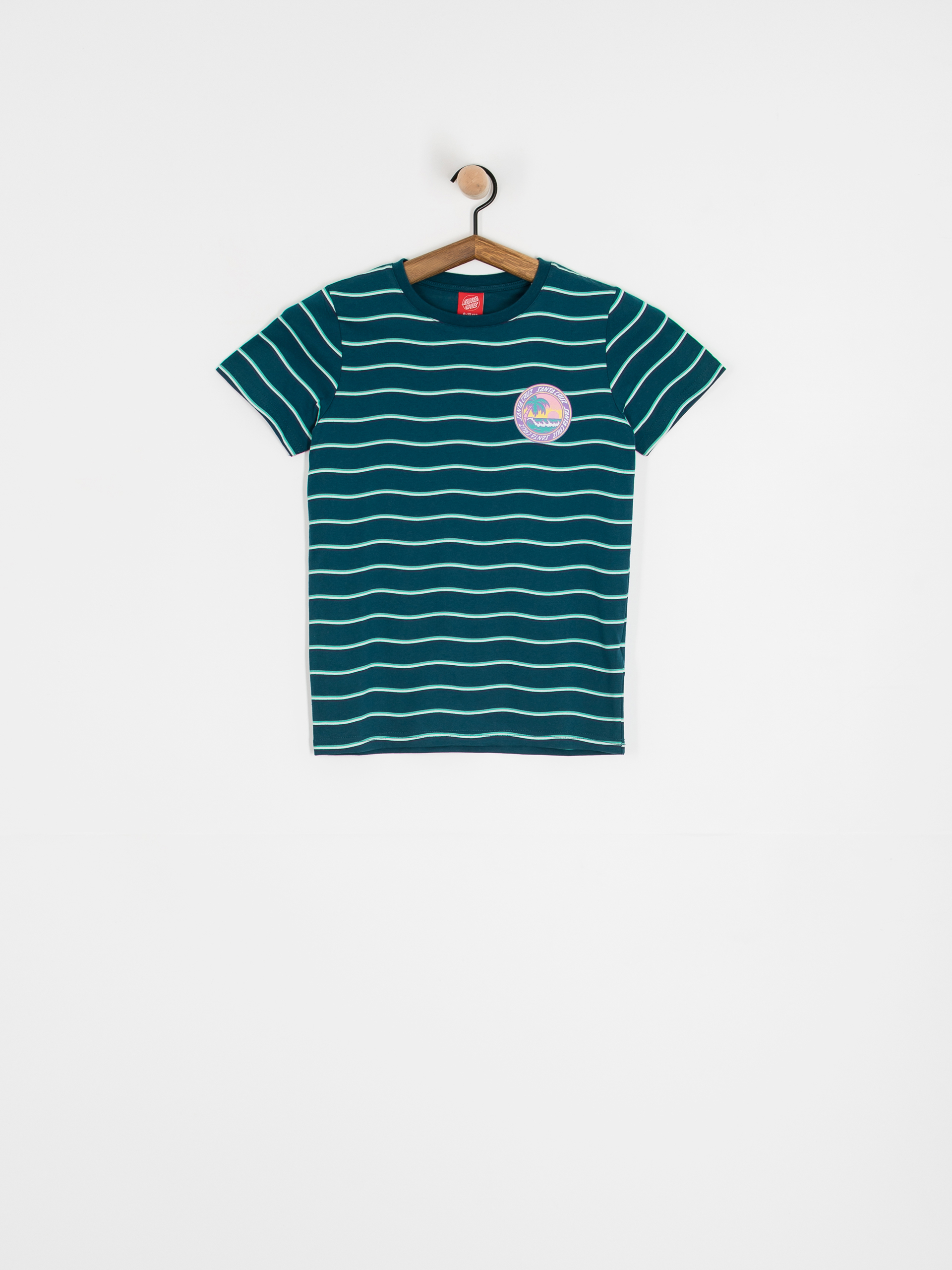 T-shirt Santa Cruz Paradise Break JR (tidal teal wave stripe)