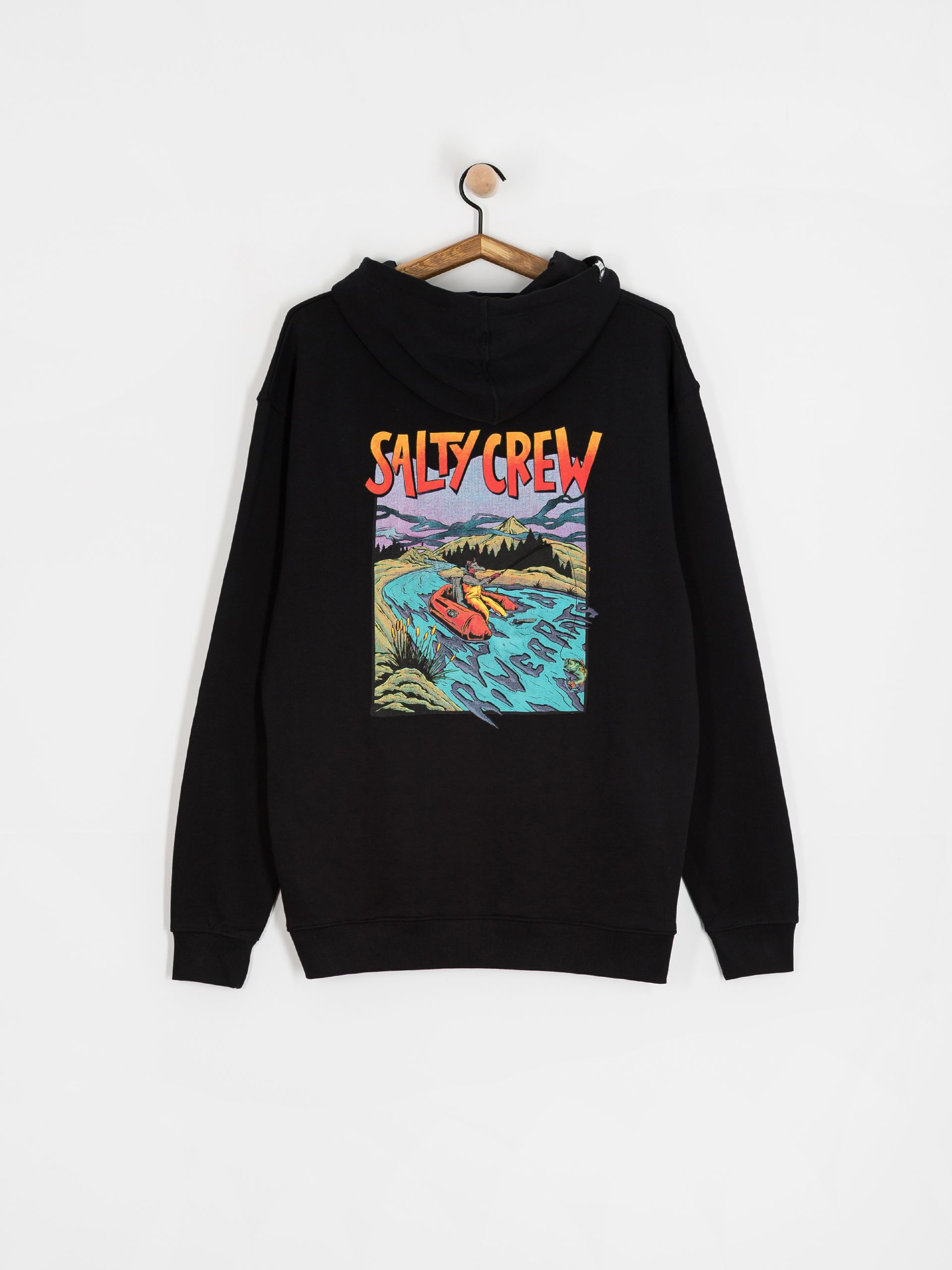 Bluza z kapturem Salty Crew River Rats HD (black)
