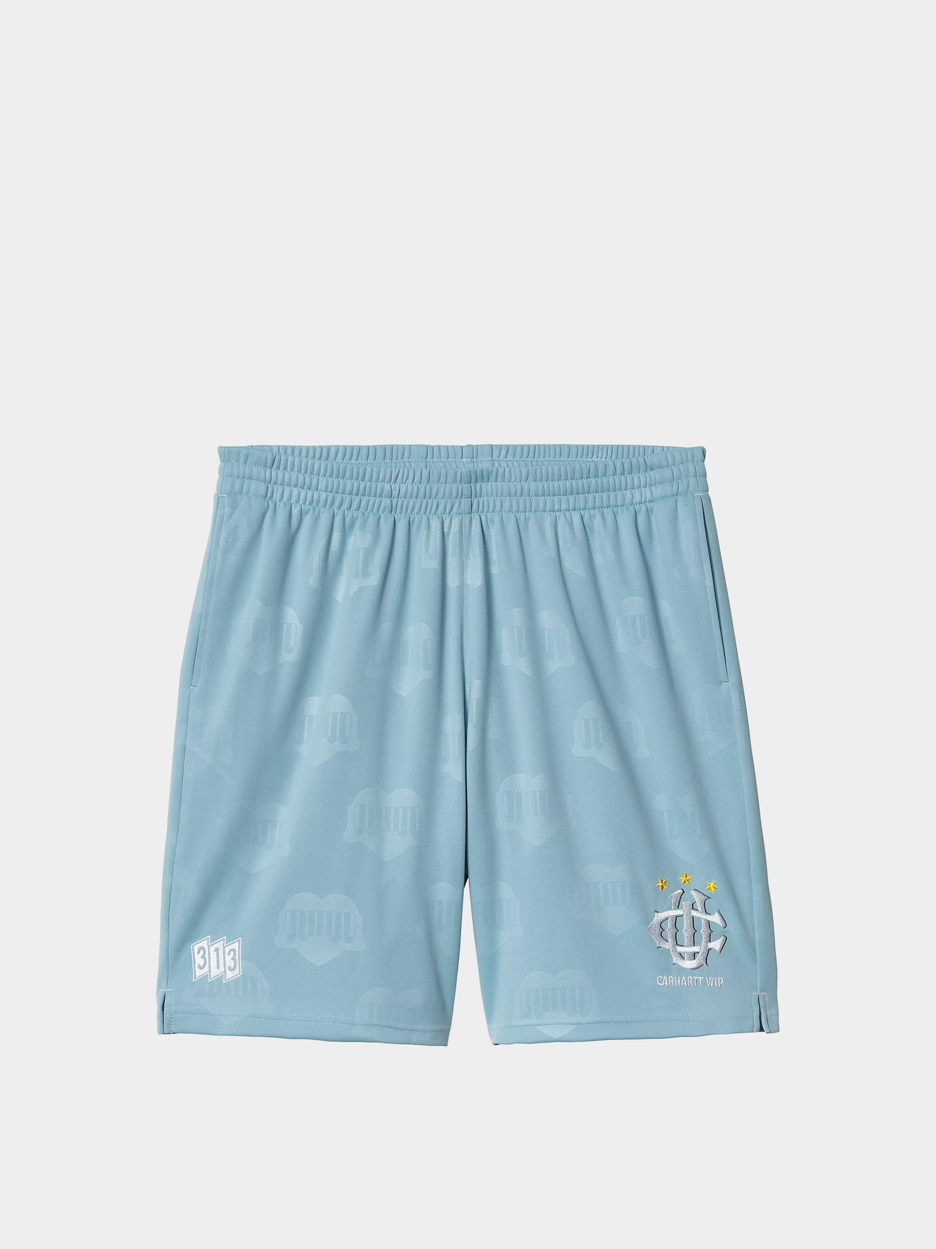 Szorty Carhartt WIP Hartts Football (heart train jacquard/bluebird)