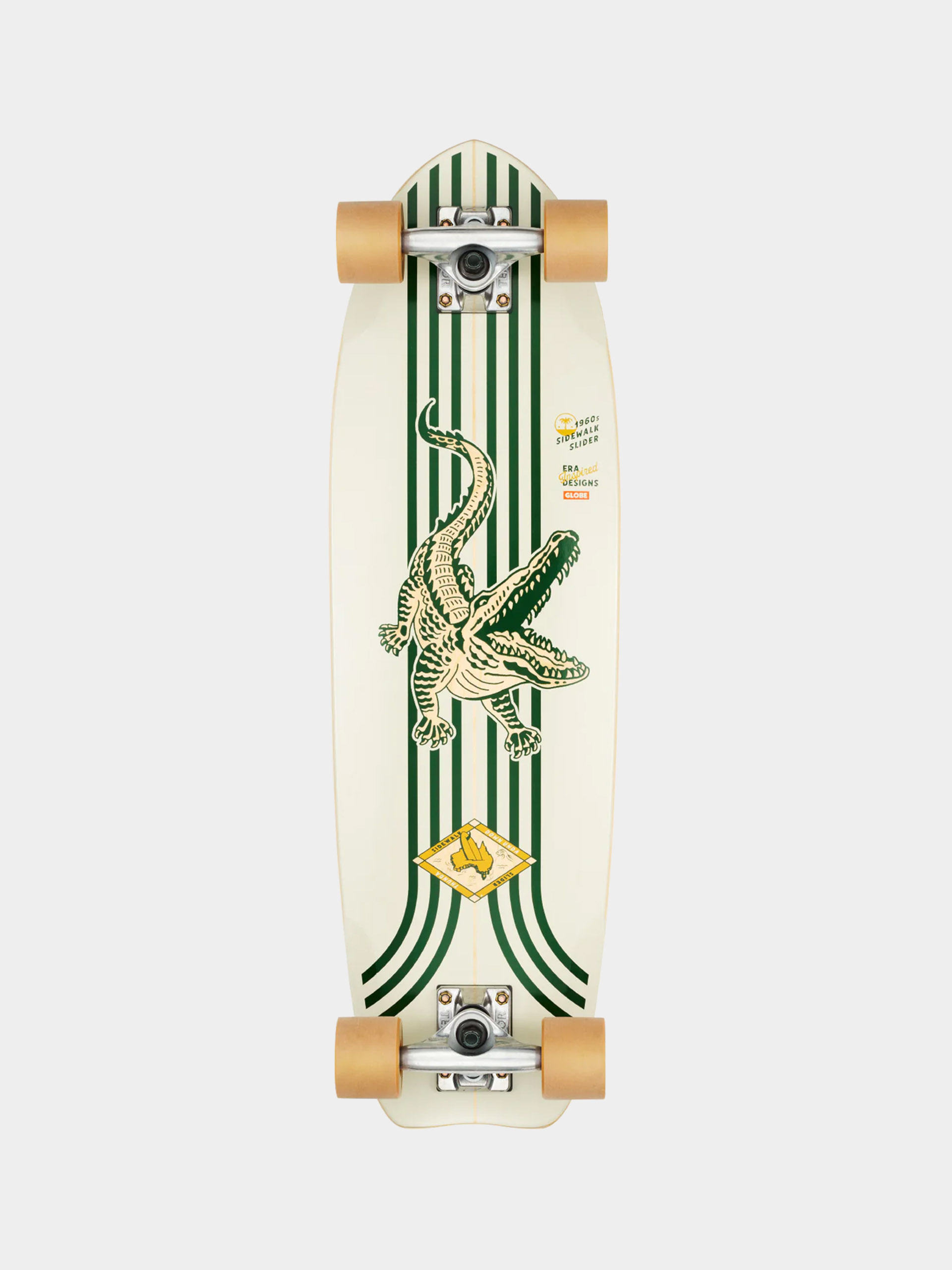 Deskorolka cruiser Globe Sidewalk Slider (green/croc)