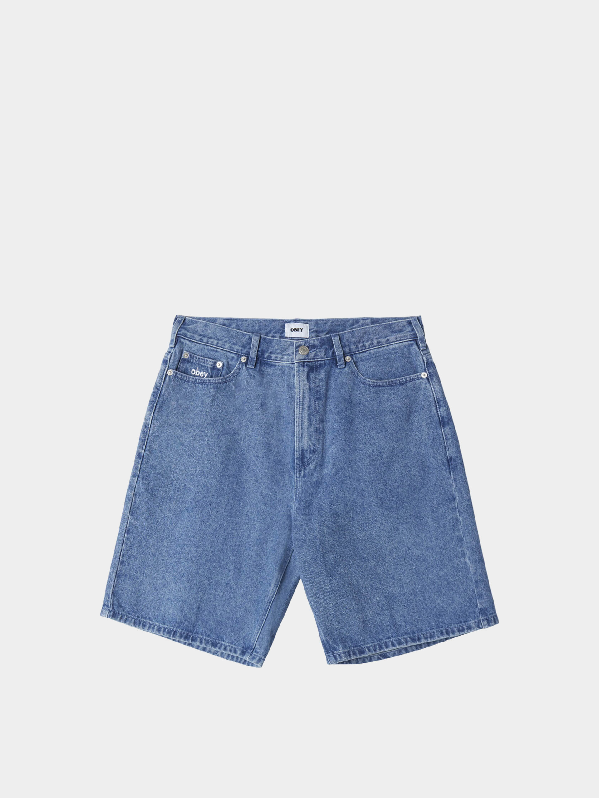 Szorty OBEY Bigwig Baggy Denim (light indigo)