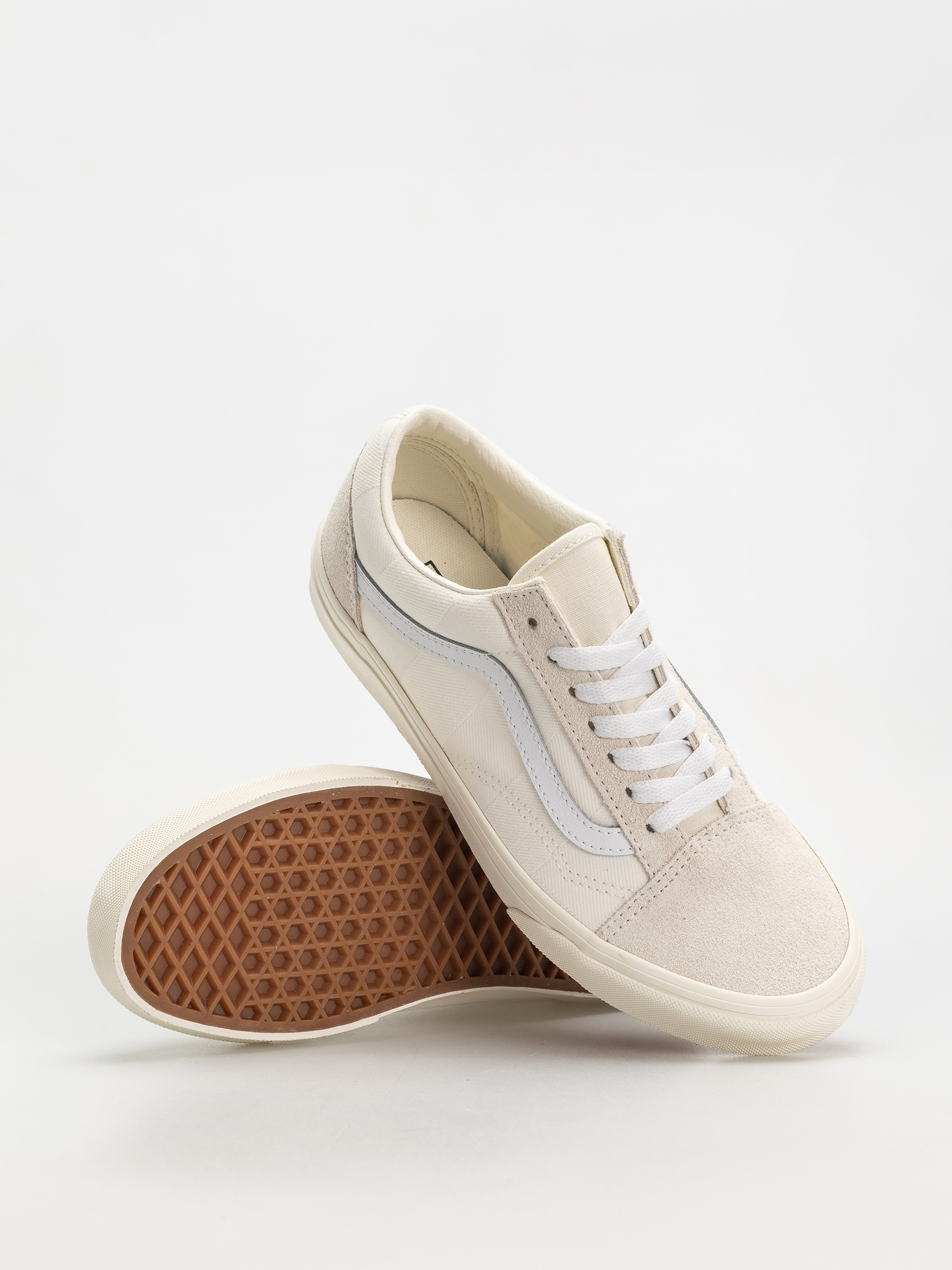 Buty Vans Old Skool (mono checkerboard white)