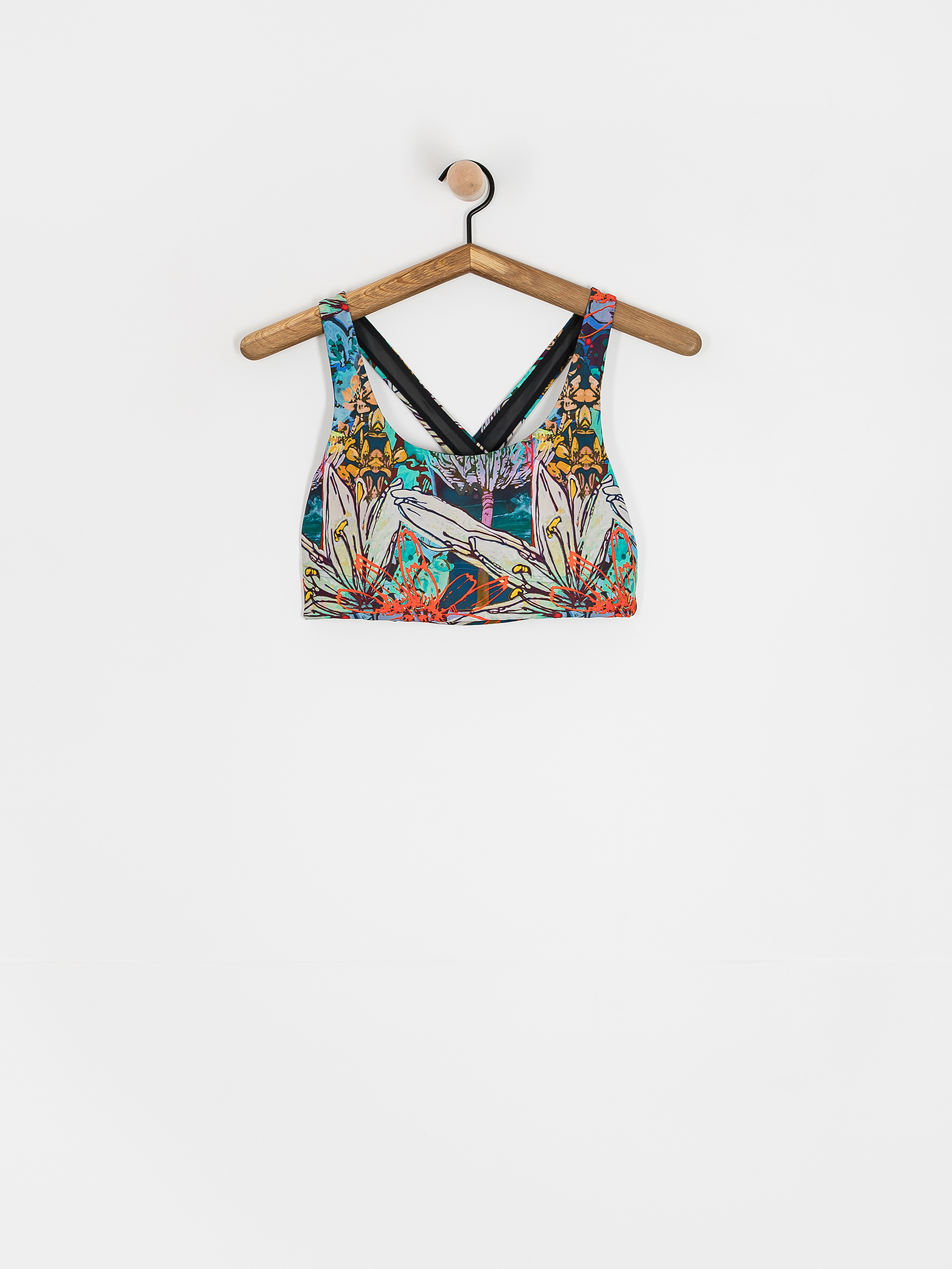 Bikini RVCA Sage Cross Back Bra Wmn (jade)