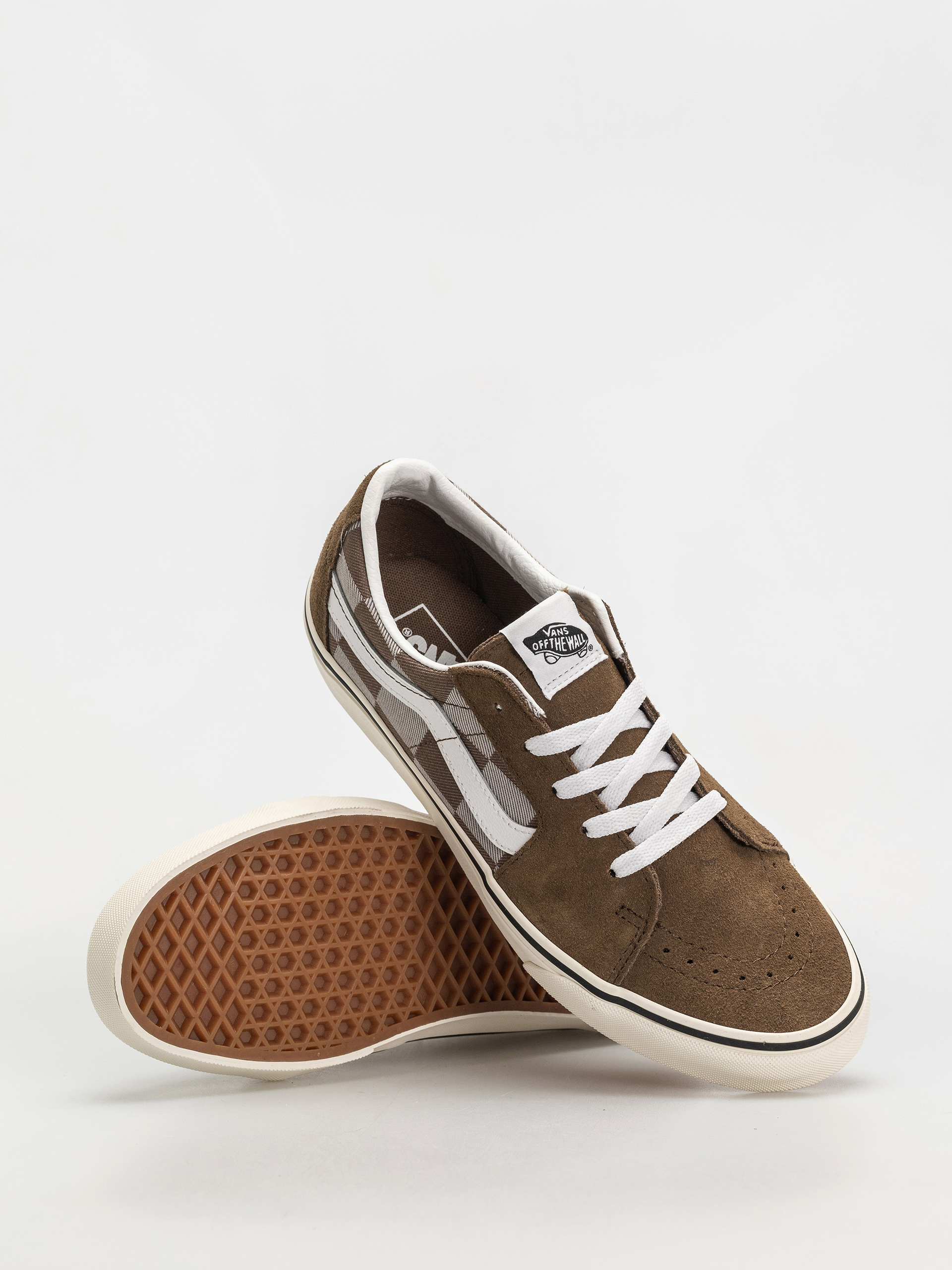 Buty Vans Sk8 Low (mono checkerboard brown)