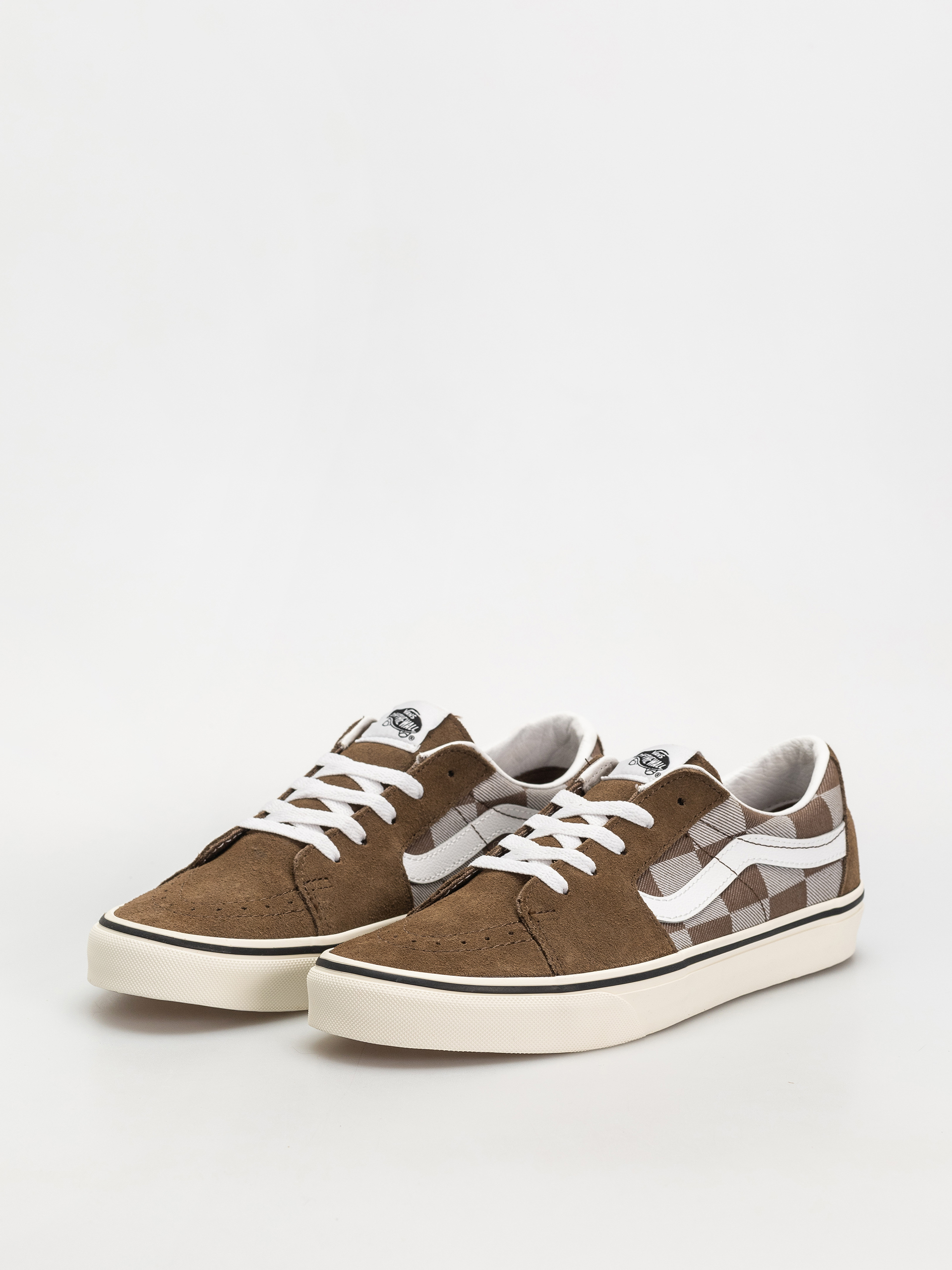 Buty Vans Sk8 Low (mono checkerboard brown)
