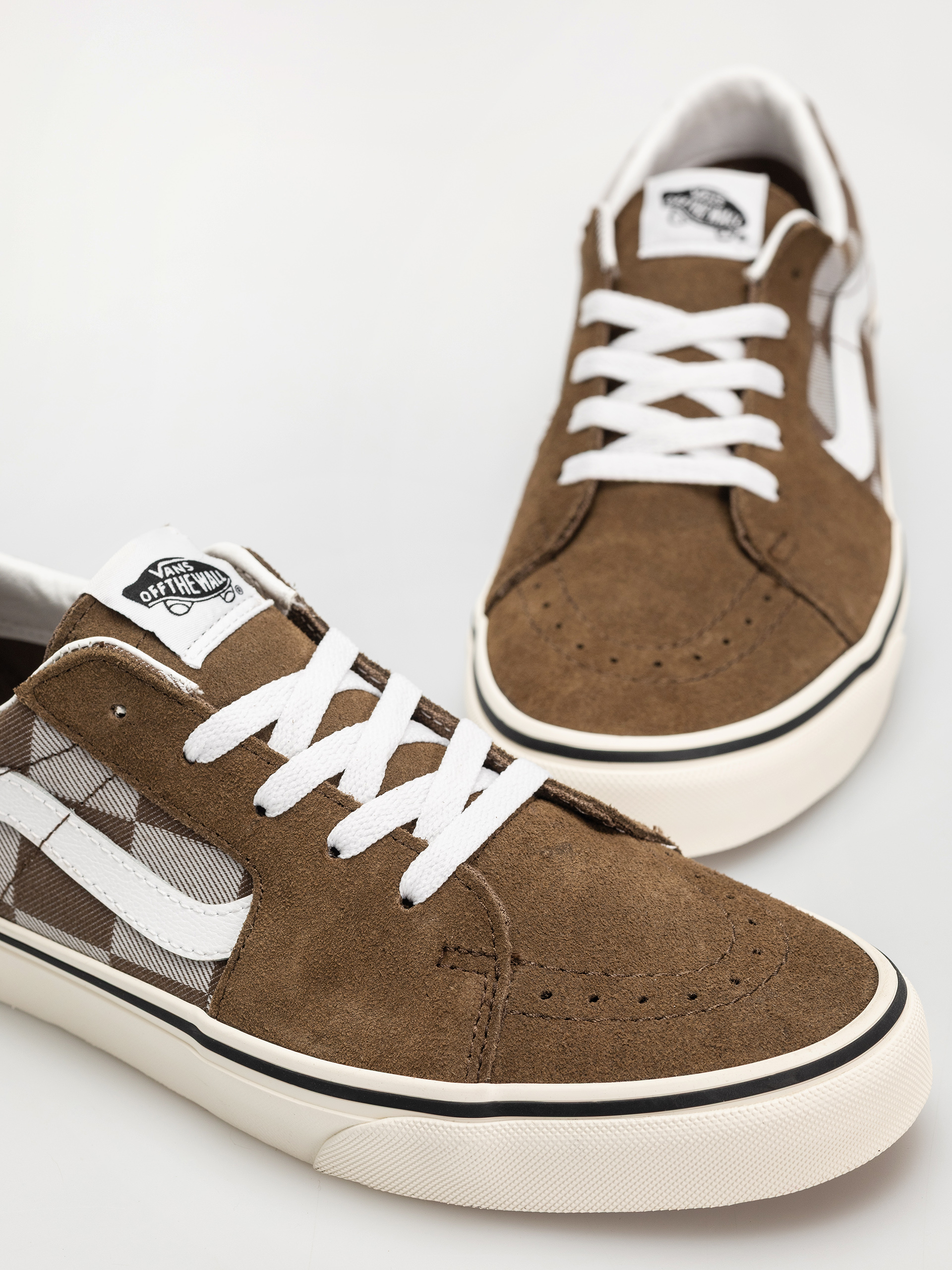 Buty Vans Sk8 Low (mono checkerboard brown)