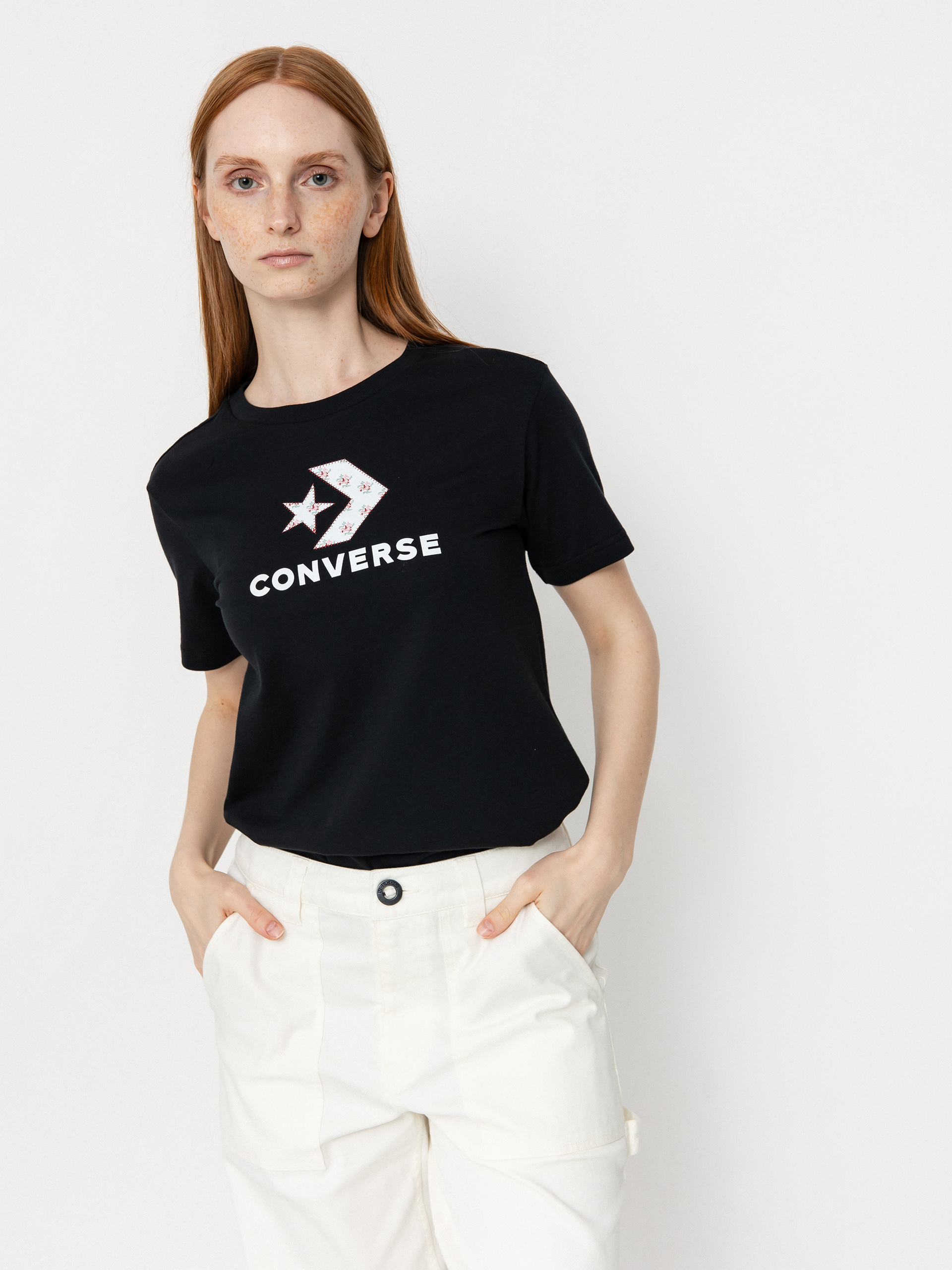 T-shirt Converse Star Chevron Infill Wmn (converse black)