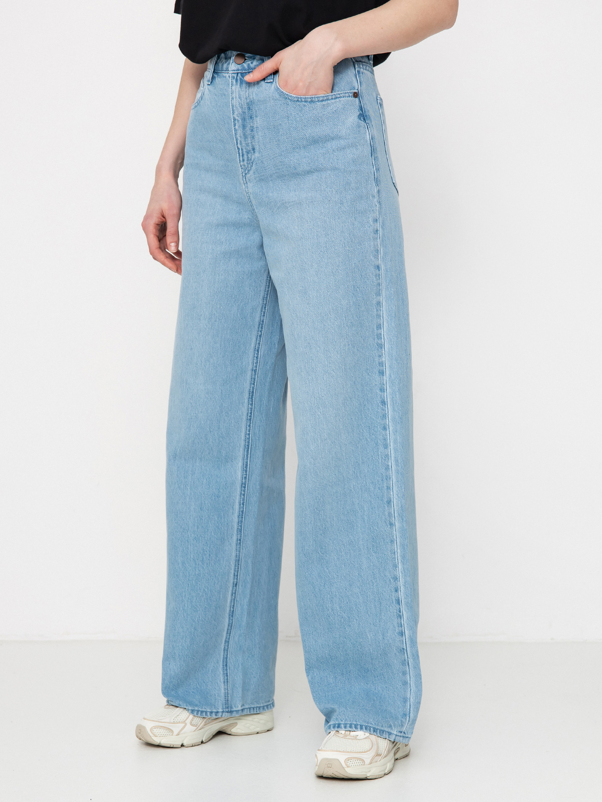 Spodnie Volcom Stoned Boyfriend Hi rise Wmn (blue bird)