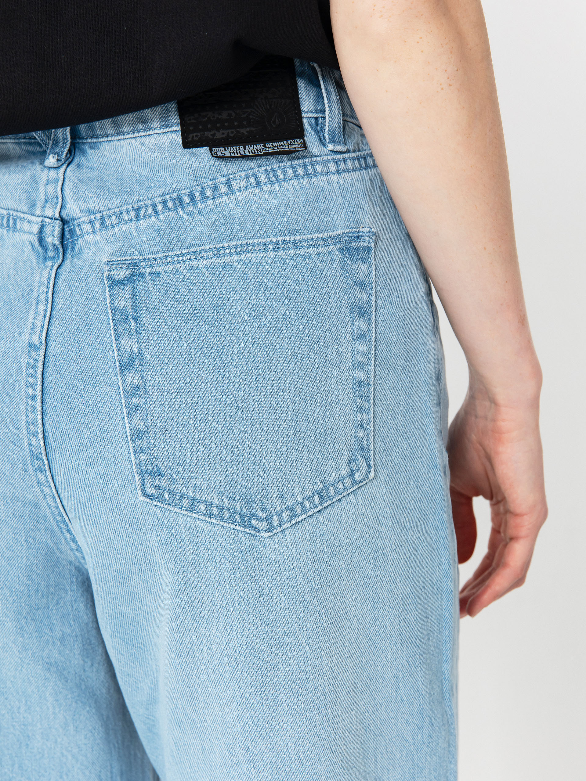 Spodnie Volcom Stoned Boyfriend Hi rise Wmn (blue bird)