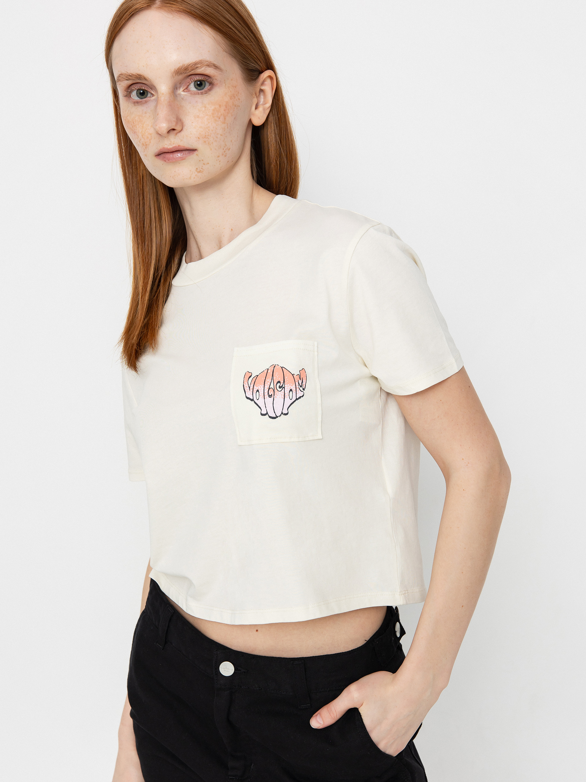 T-shirt Volcom Pocket Dial Wmn (bone)