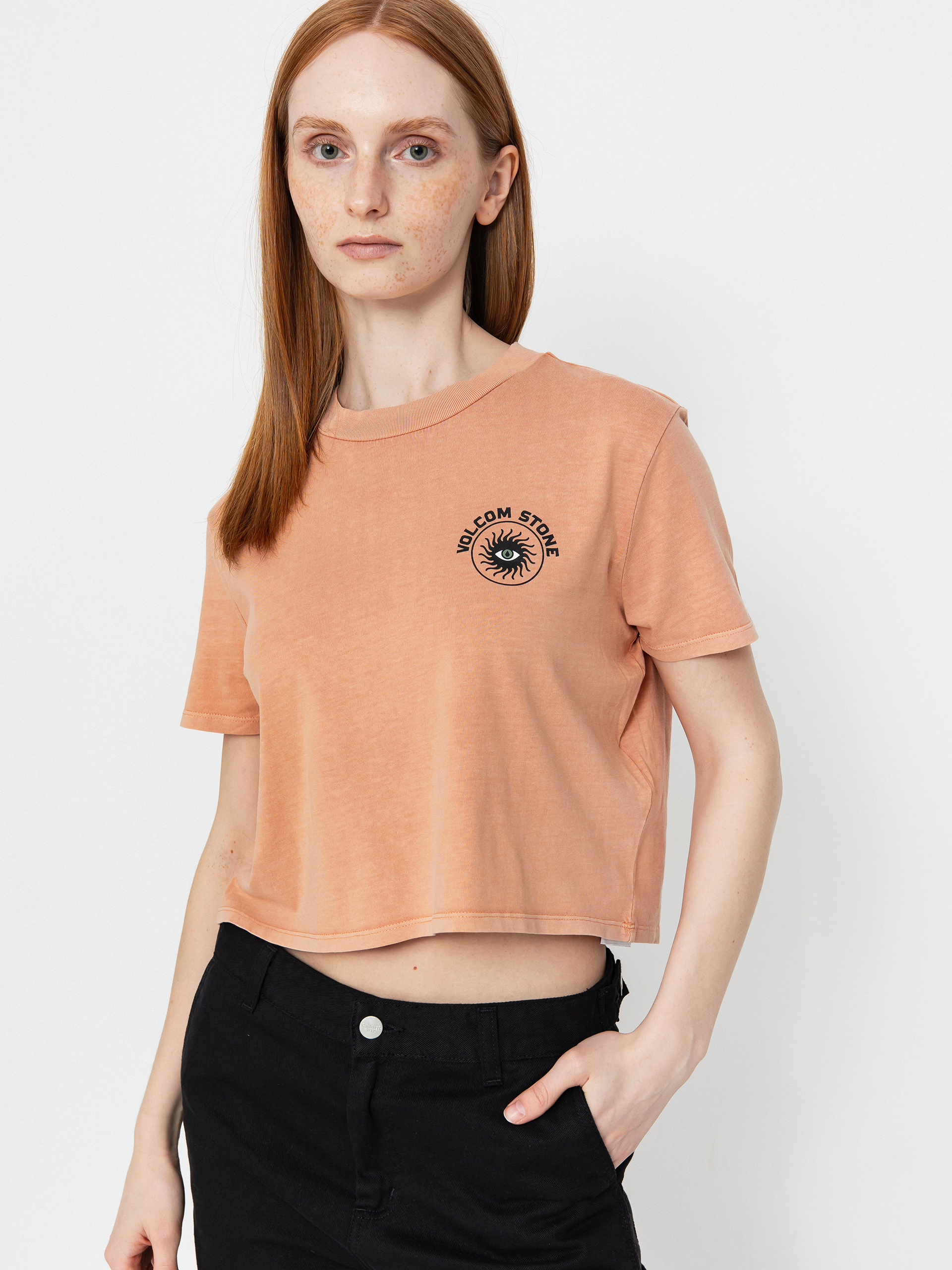 T-shirt Volcom Dial Crop Wmn (sand brown)