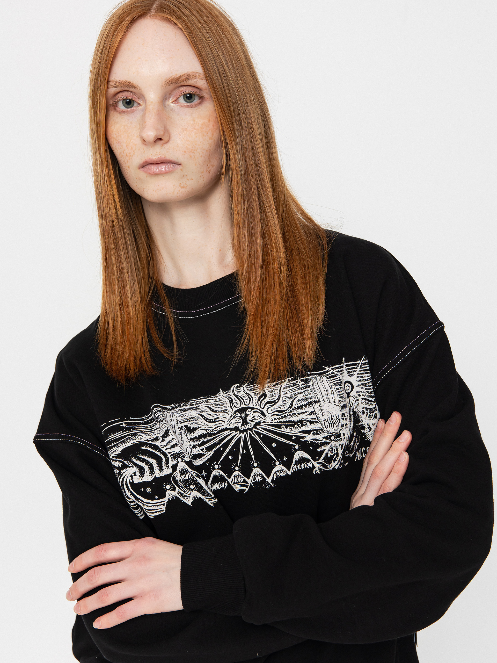 Bluza Volcom Fa Alix Crew Wmn (black)