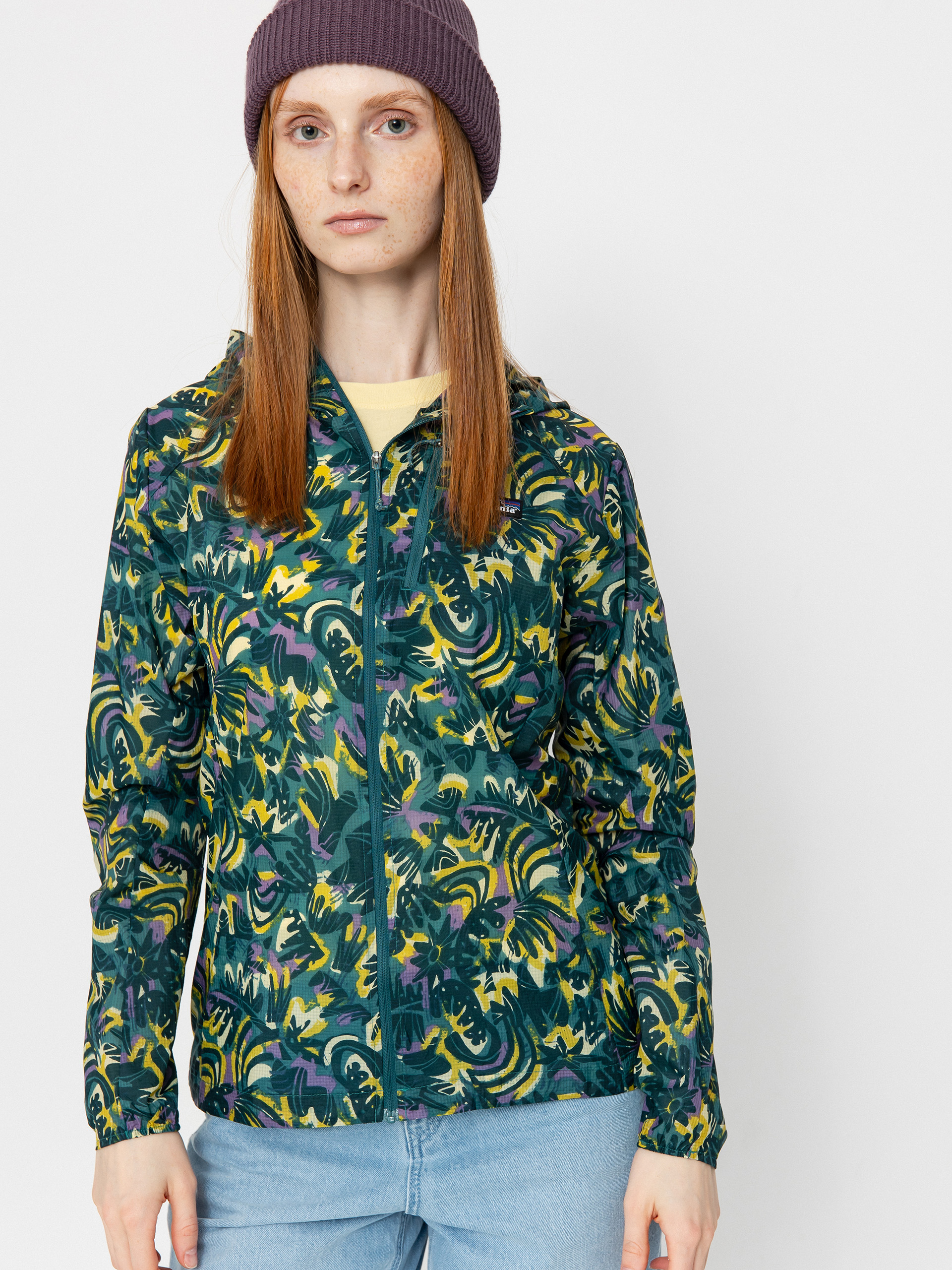 Kurtka Patagonia Houdini Wmn (wild botanist/wetland blue)