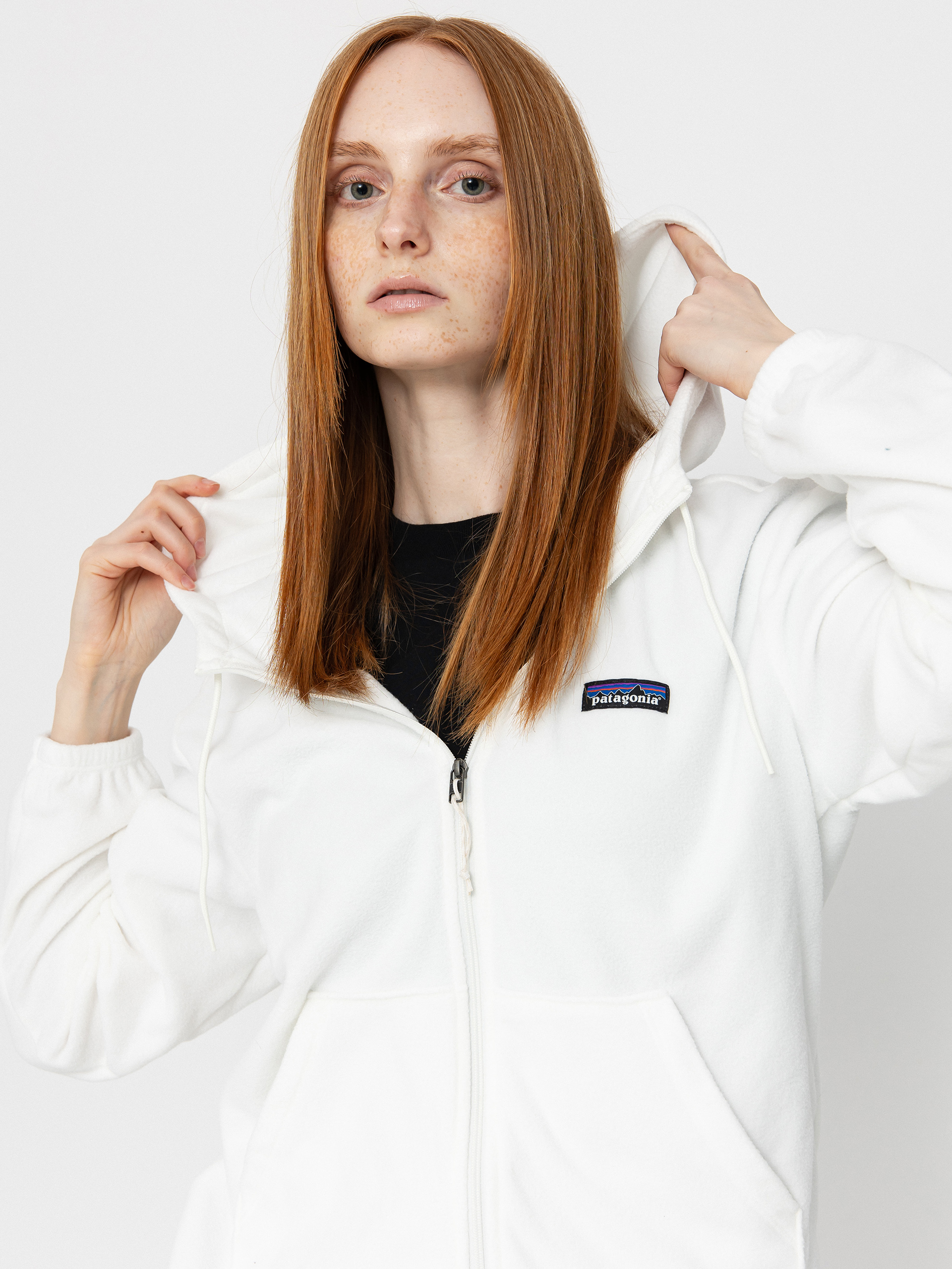 Bluza z kapturem Patagonia Micro D ZHD Wmn (birch white)