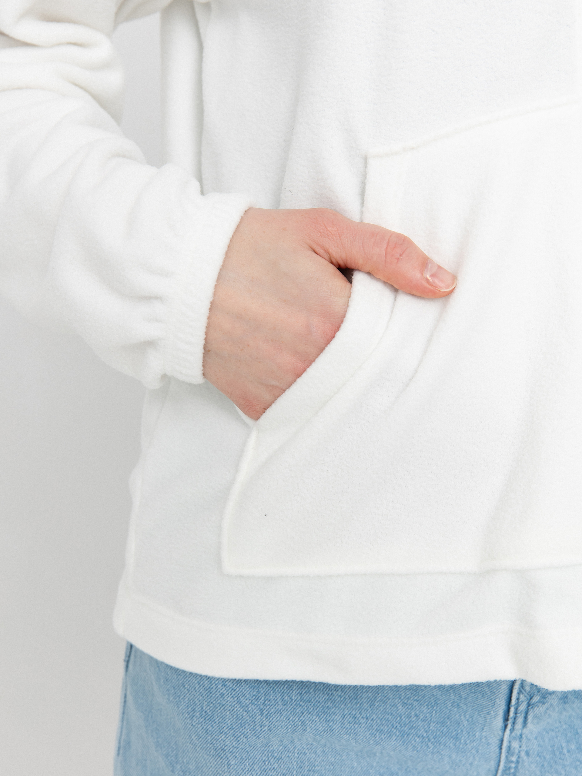 Bluza z kapturem Patagonia Micro D ZHD Wmn (birch white)