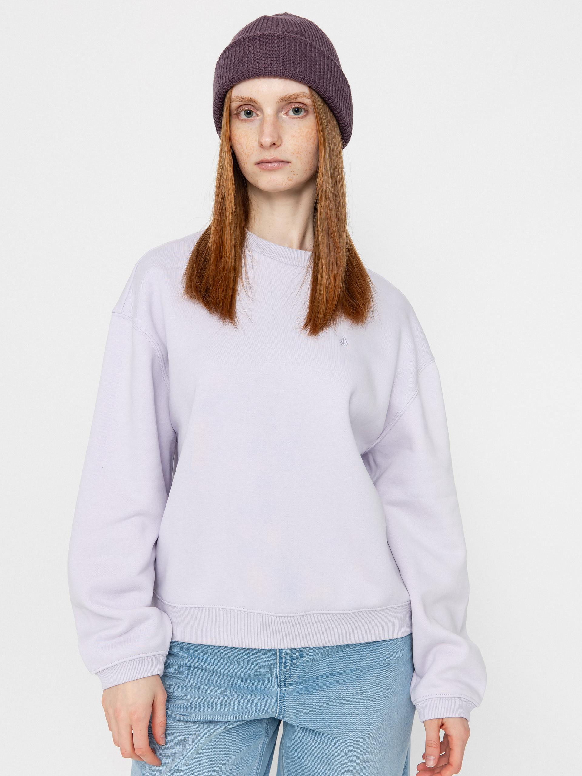 Bluza Volcom Stone Heart Up Crew Wmn (dusty lavender)