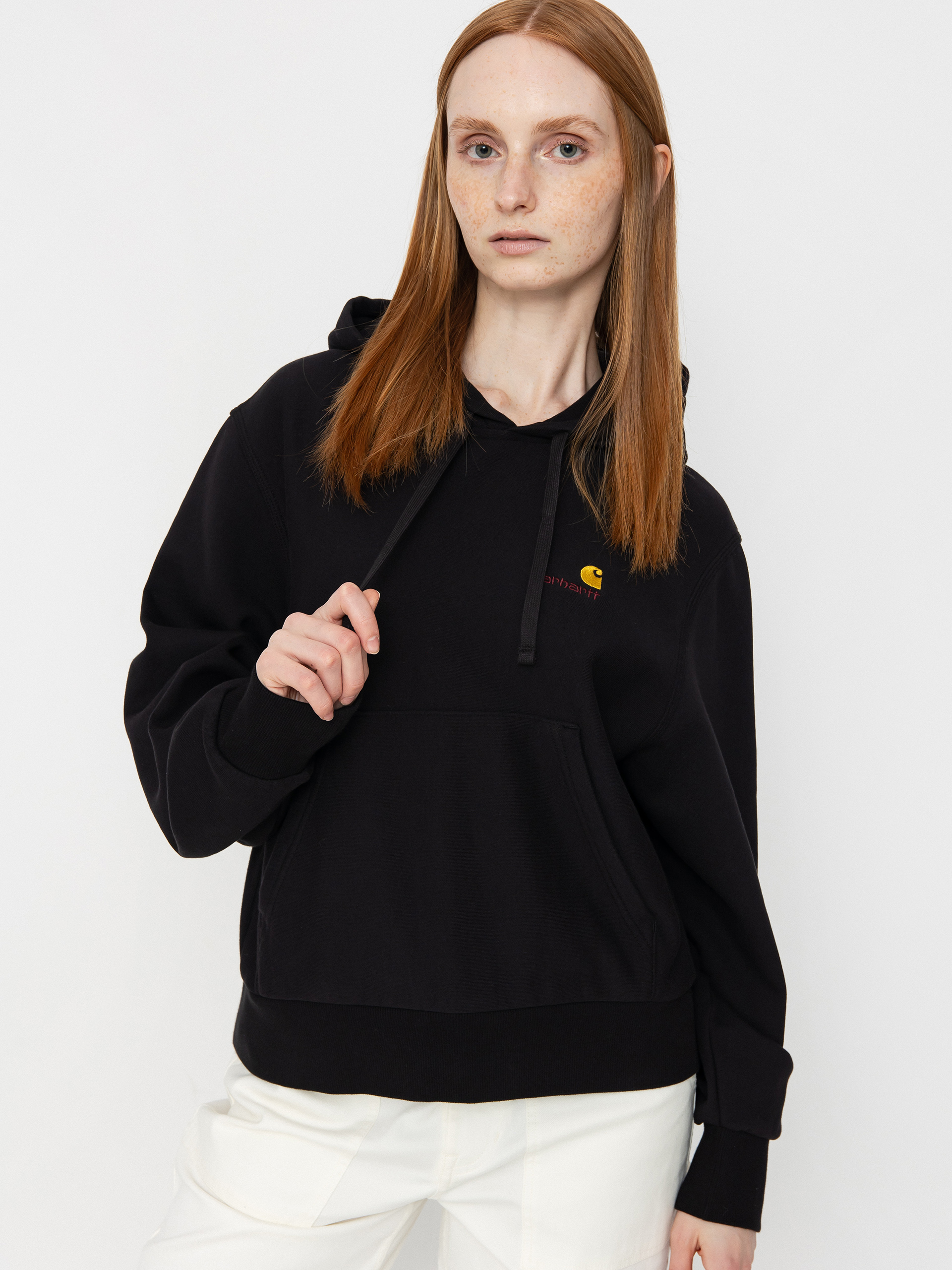 Bluza z kapturem Carhartt WIP American Script HD Wmn (black)