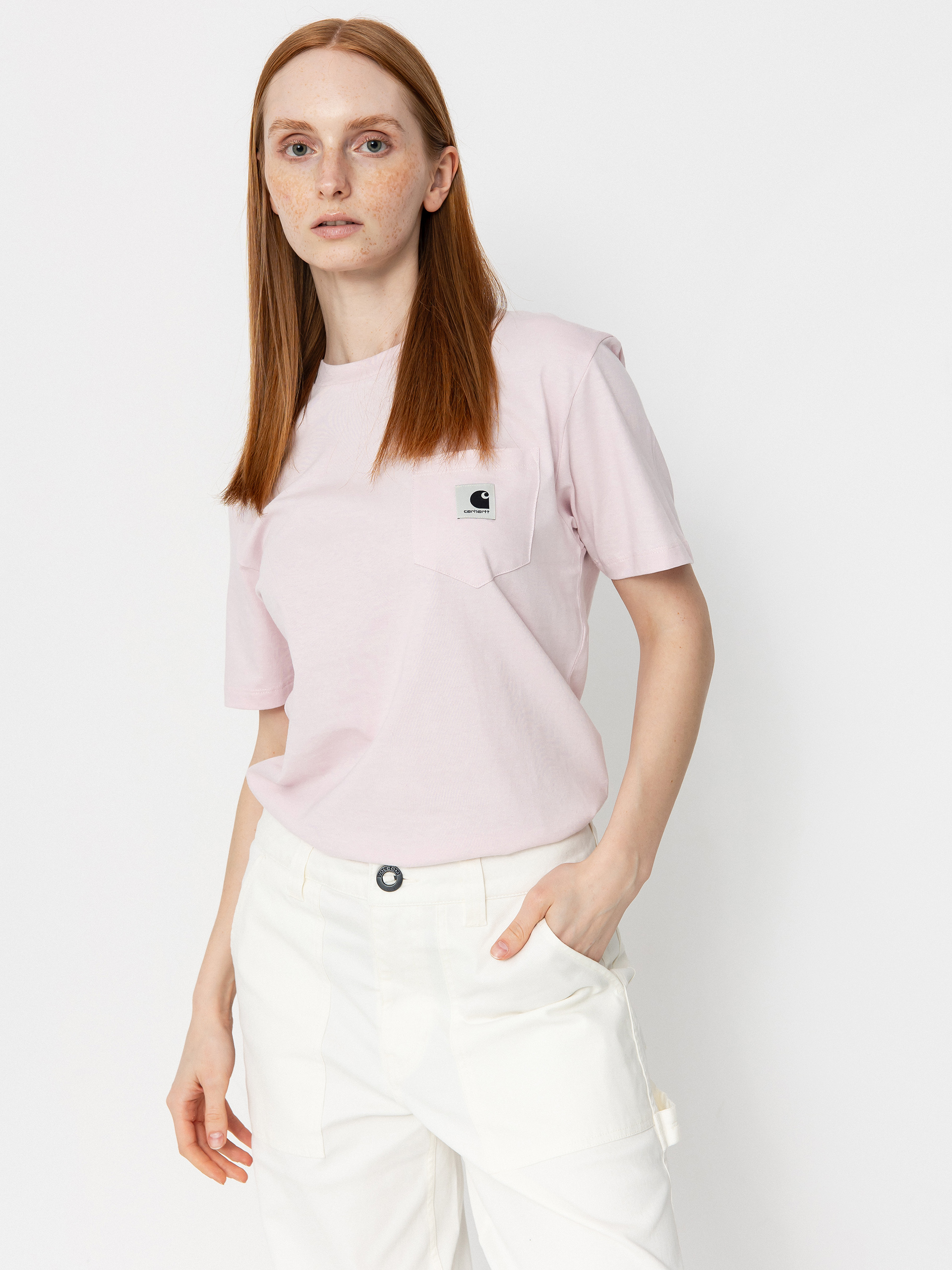T-shirt Carhartt WIP Pocket Wmn (air pink)
