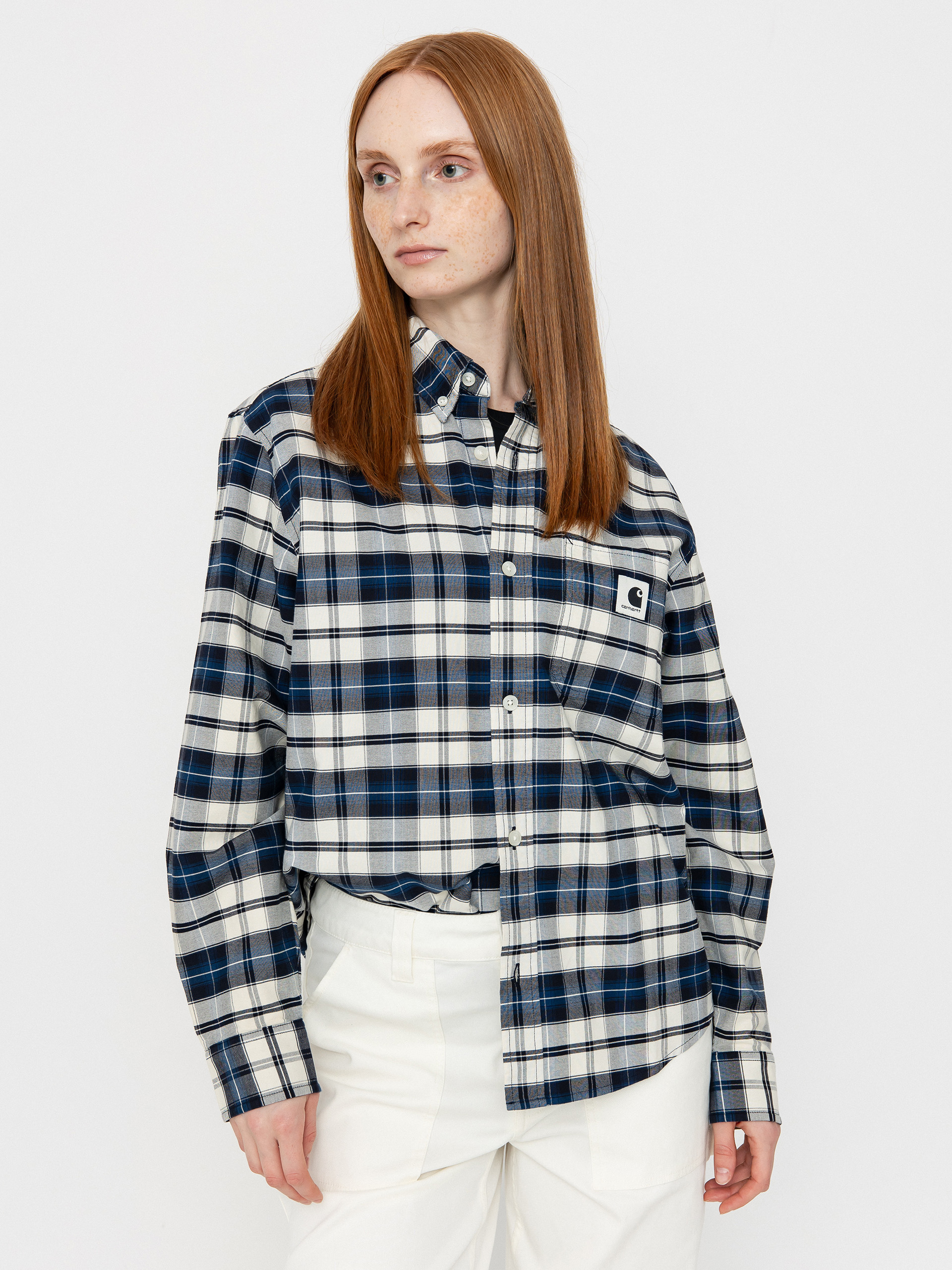 Koszula Carhartt WIP Tarbell Wmn (tarbell check/dark navy/white)