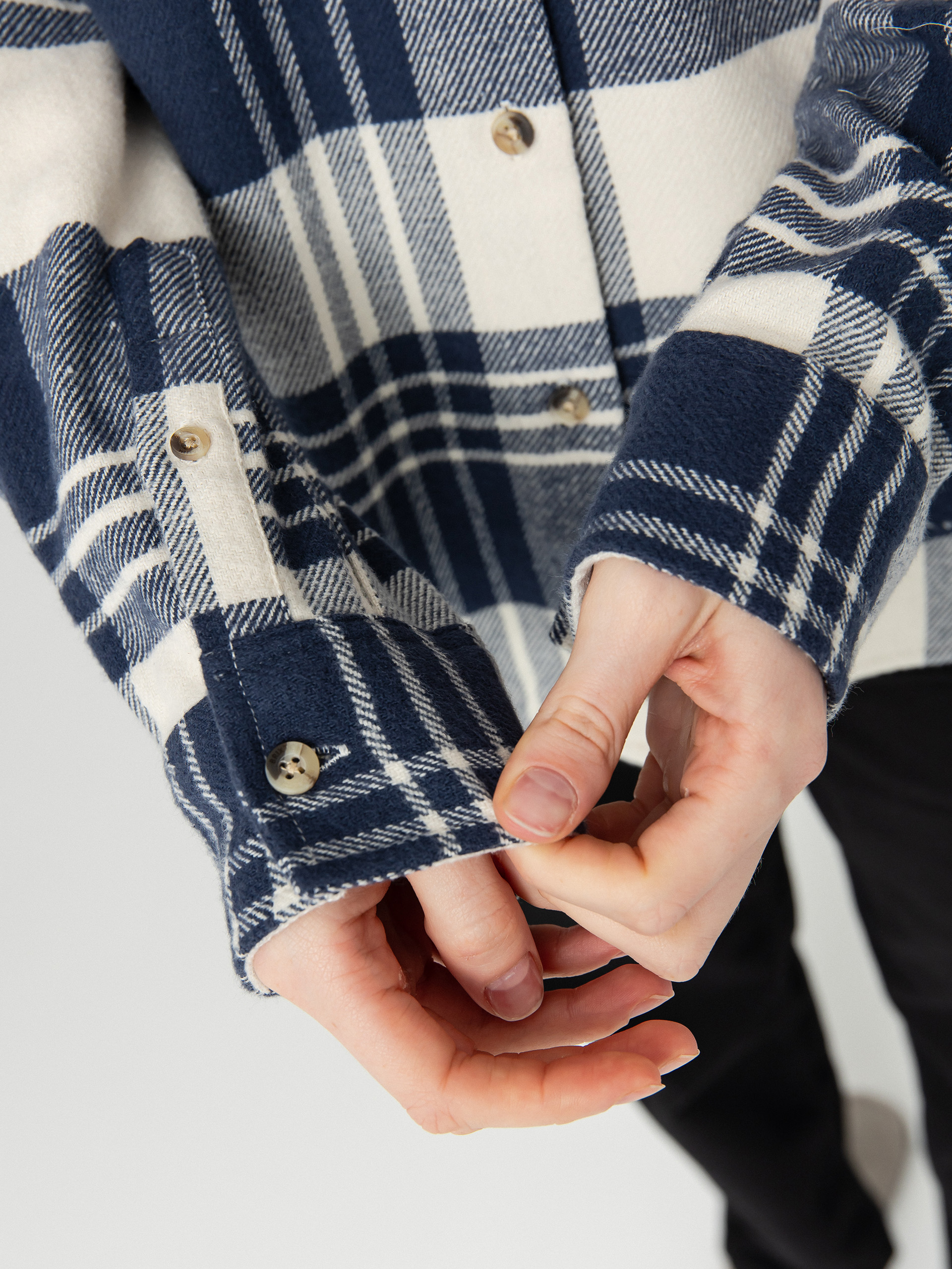 Koszula Brixton Bowery Classic Flannel Wmn (azure blue/whitecap plaid)