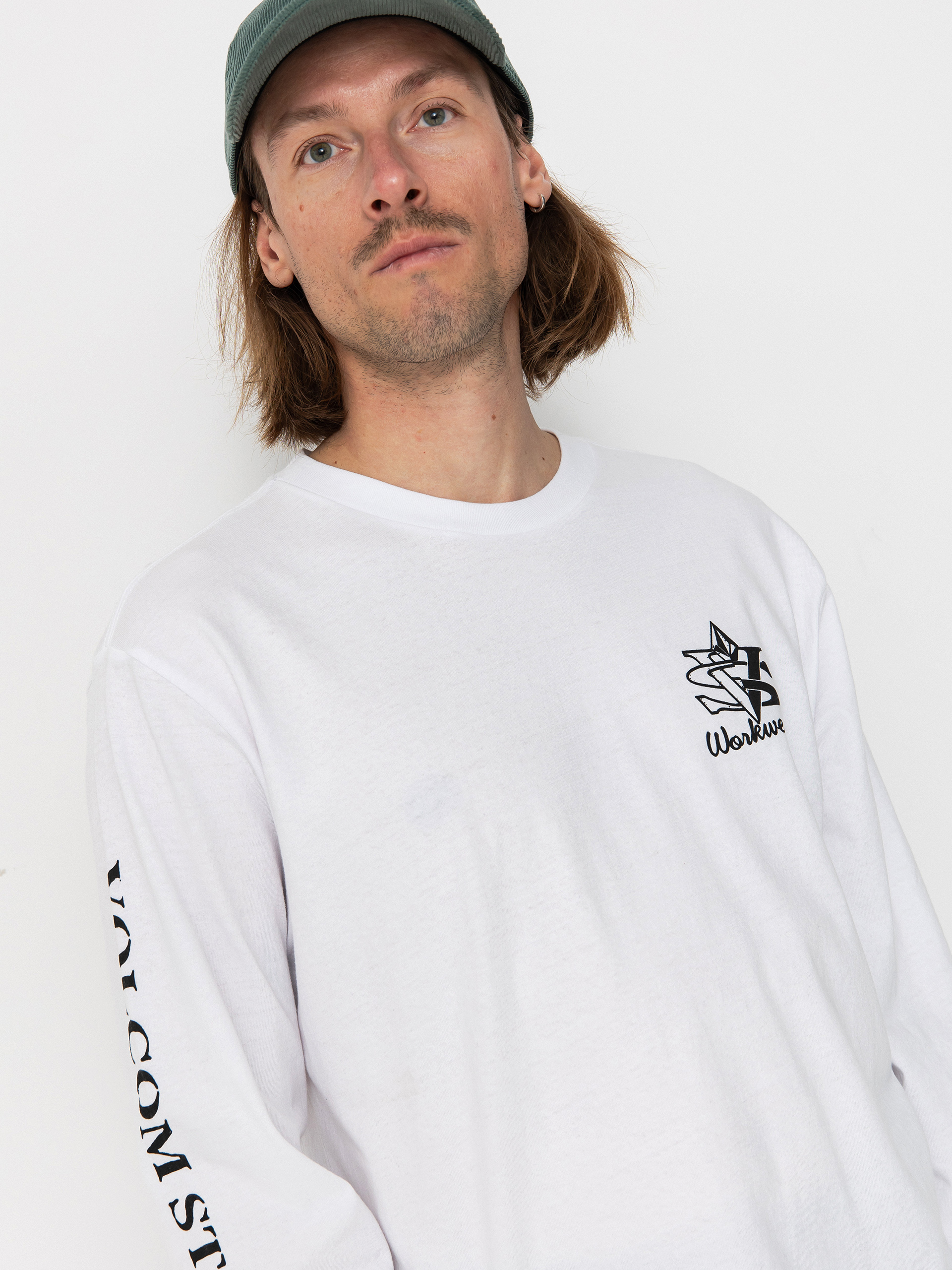 Longsleeve Volcom Excavator (white)