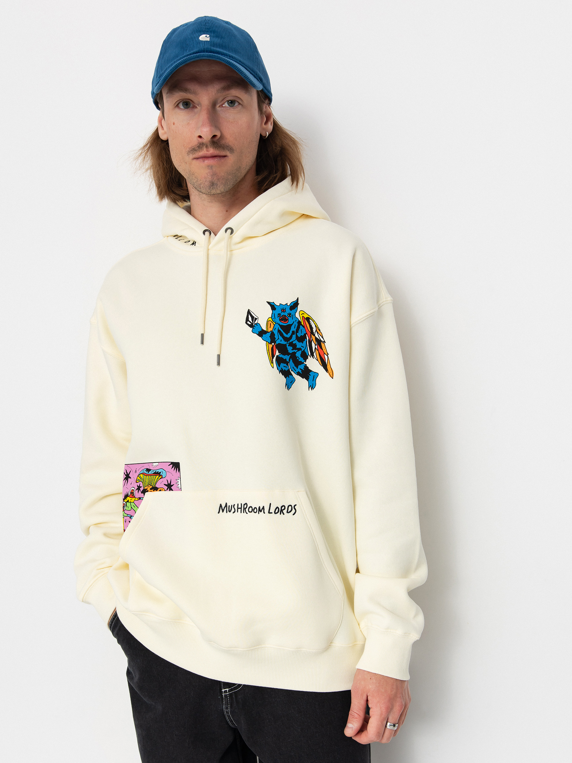 Bluza z kapturem Volcom Fa Bob Mollema 2 HD (light beige)