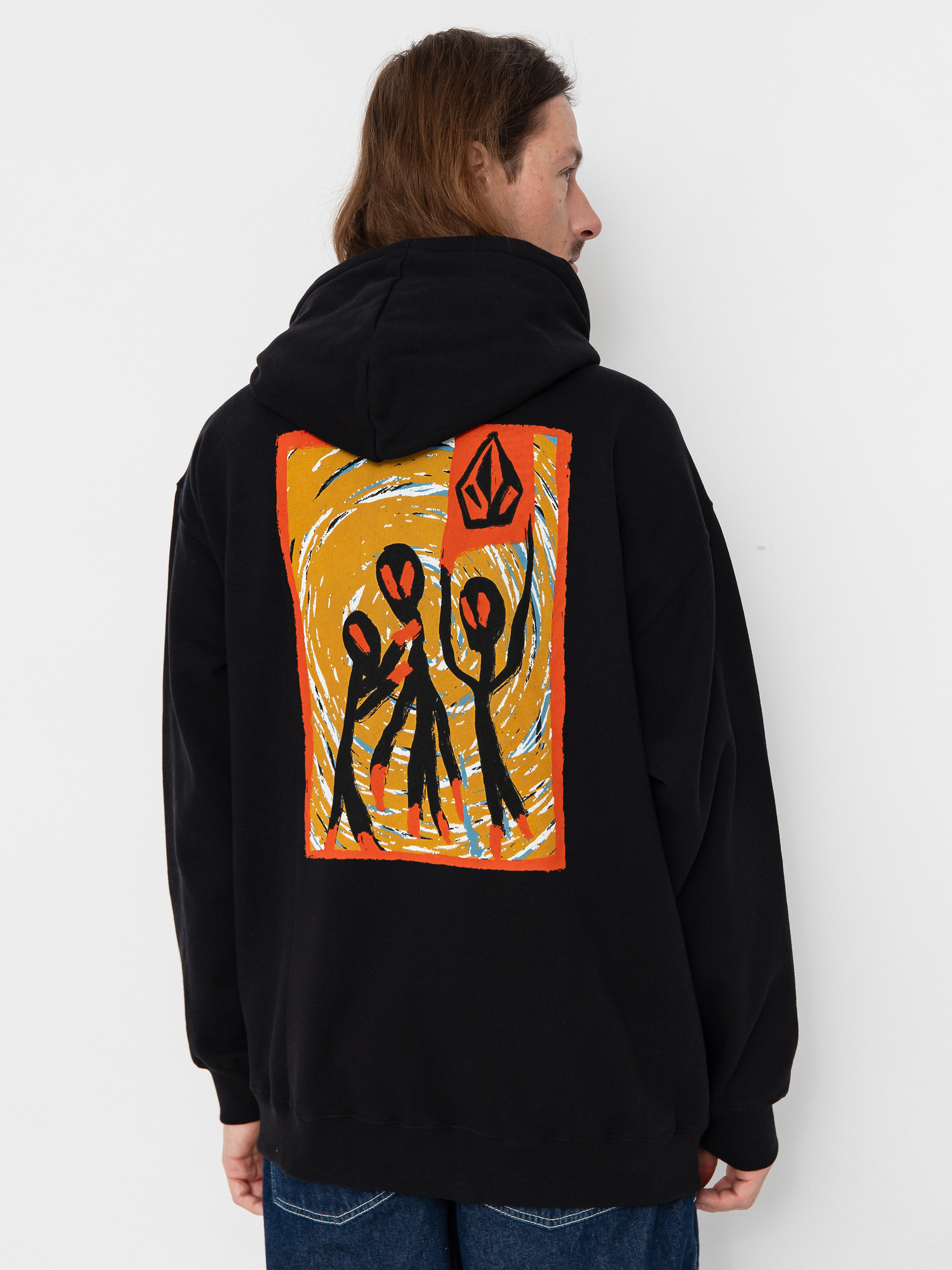 Bluza z kapturem Volcom Gonyvaders HD (black)