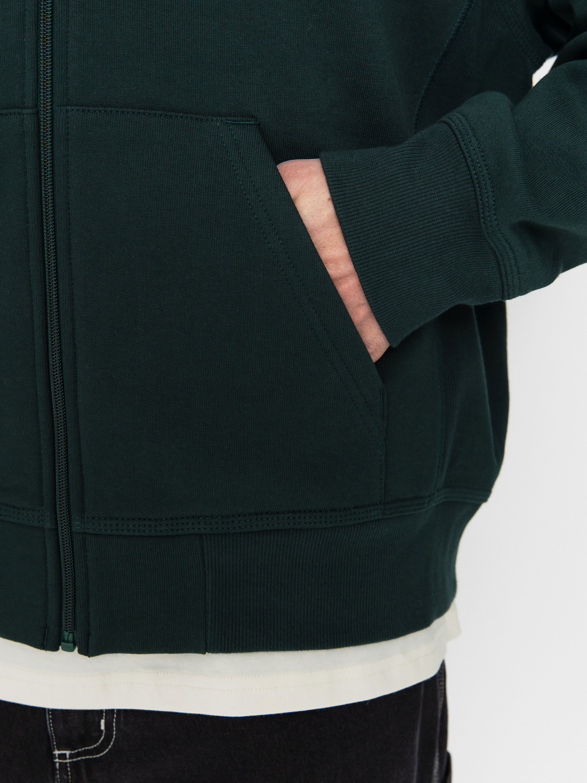 Bluza z kapturem Carhartt WIP American Script ZHD (conifer)