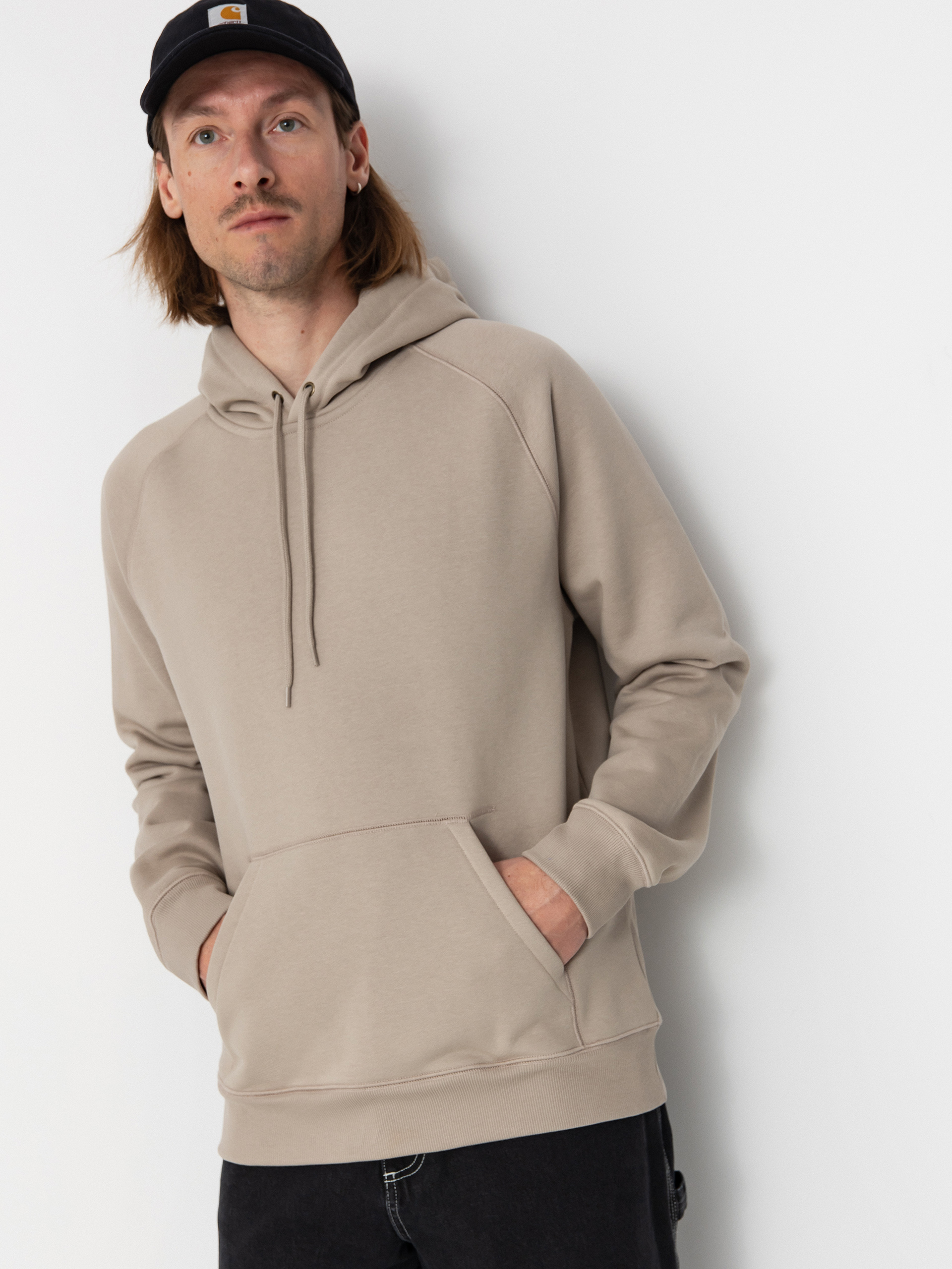 Bluza z kapturem Carhartt WIP Chase HD (dusky beige/gold)