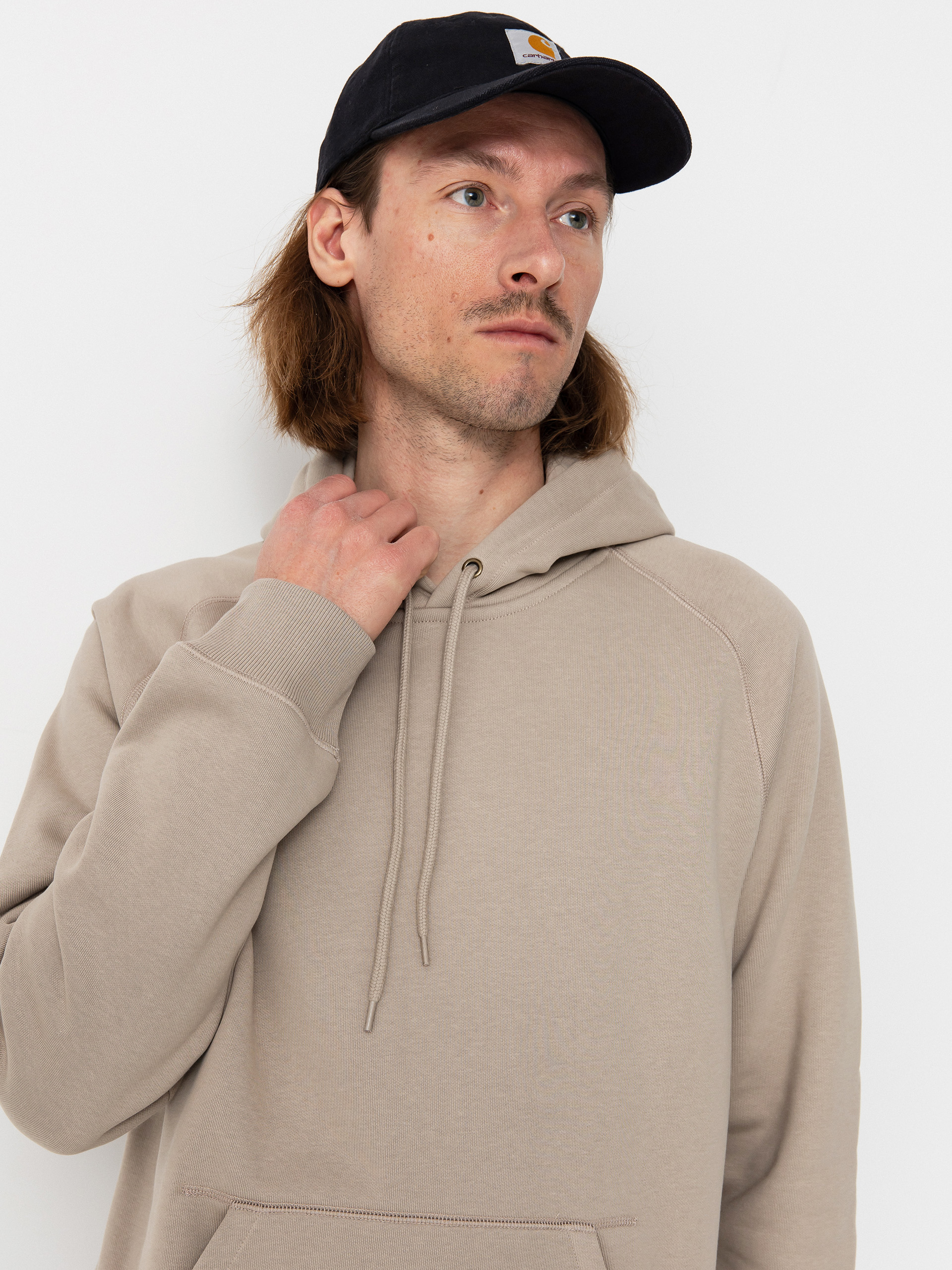Bluza z kapturem Carhartt WIP Chase HD (dusky beige/gold)