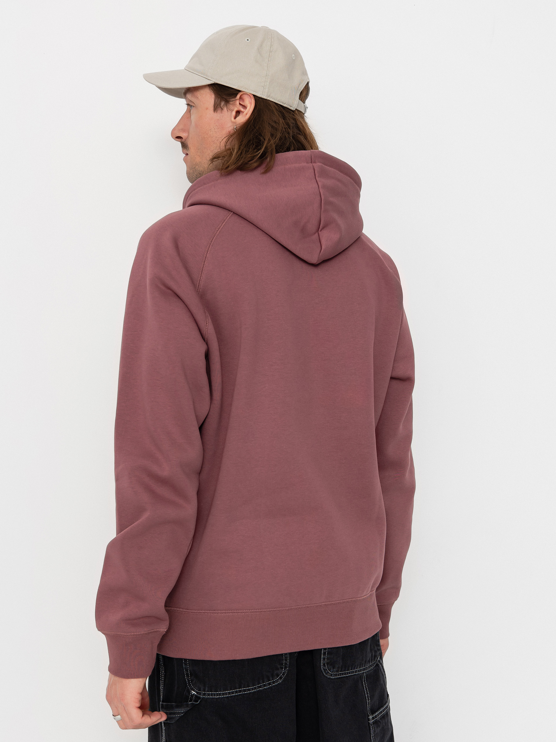 Bluza z kapturem Carhartt WIP Chase HD (dusky pink/gold)