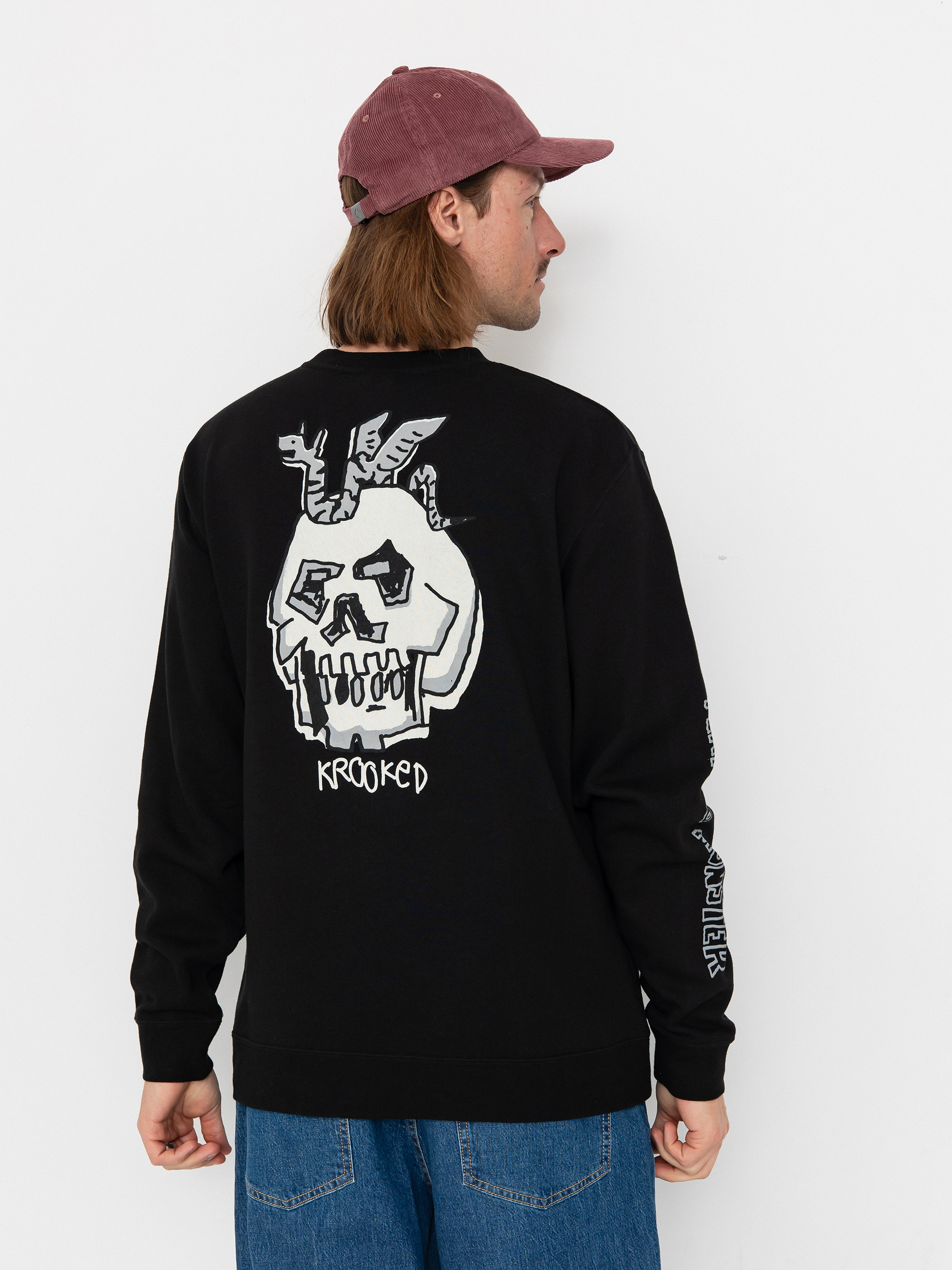 Bluza Krooked Fear No Monster (black)