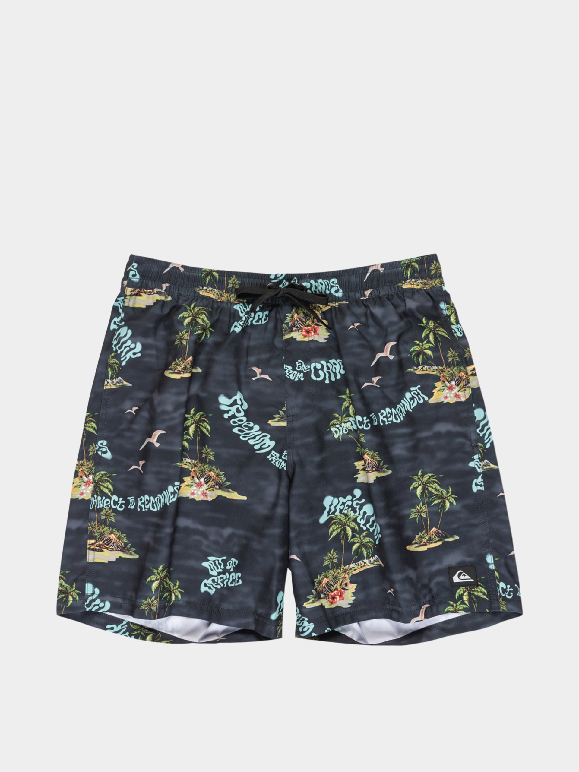 Szorty Quiksilver Everyday Straight Volley 17 (black naturama)