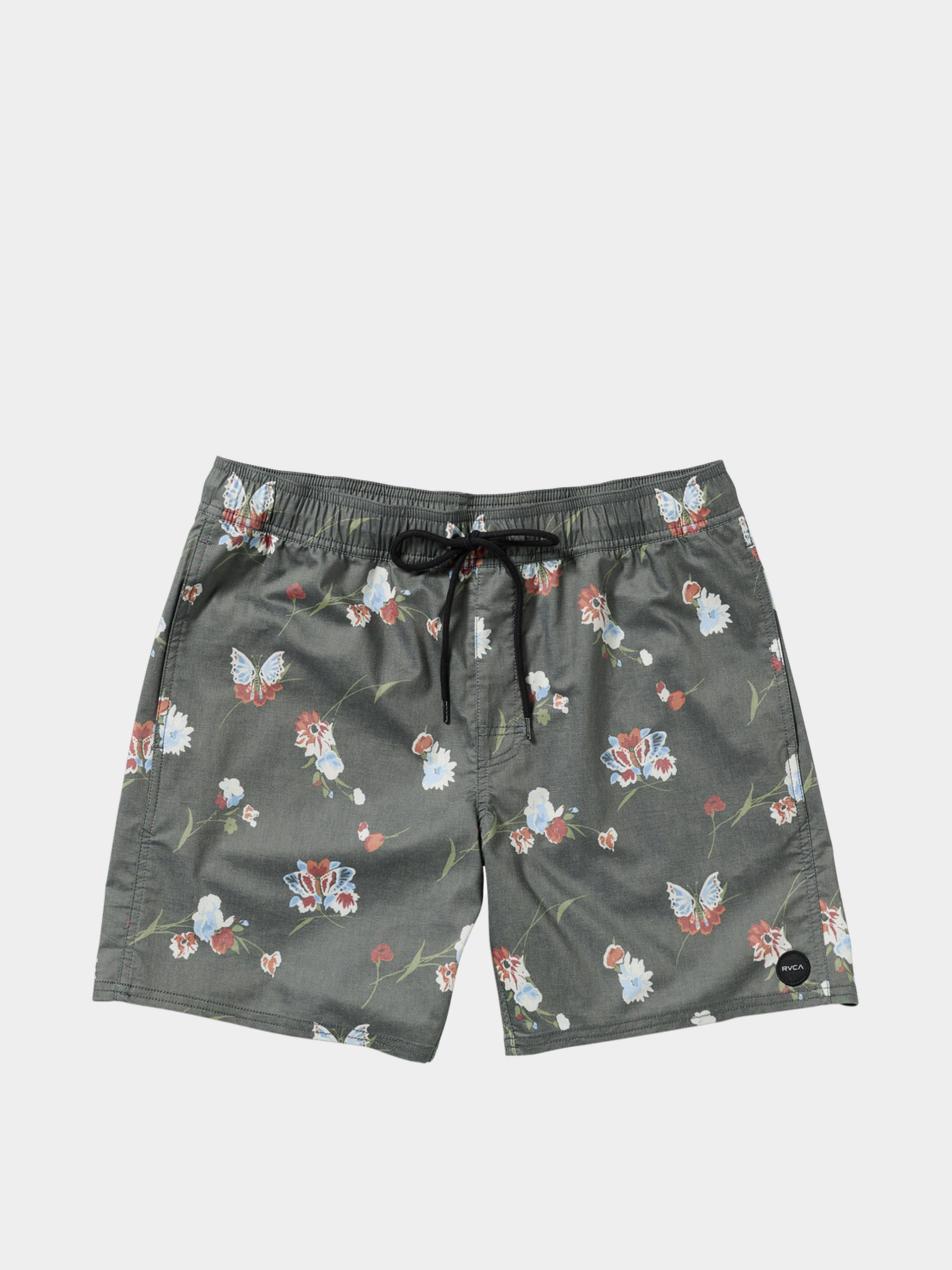 Szorty RVCA Barnes Elastic Short 17 (black floral print)