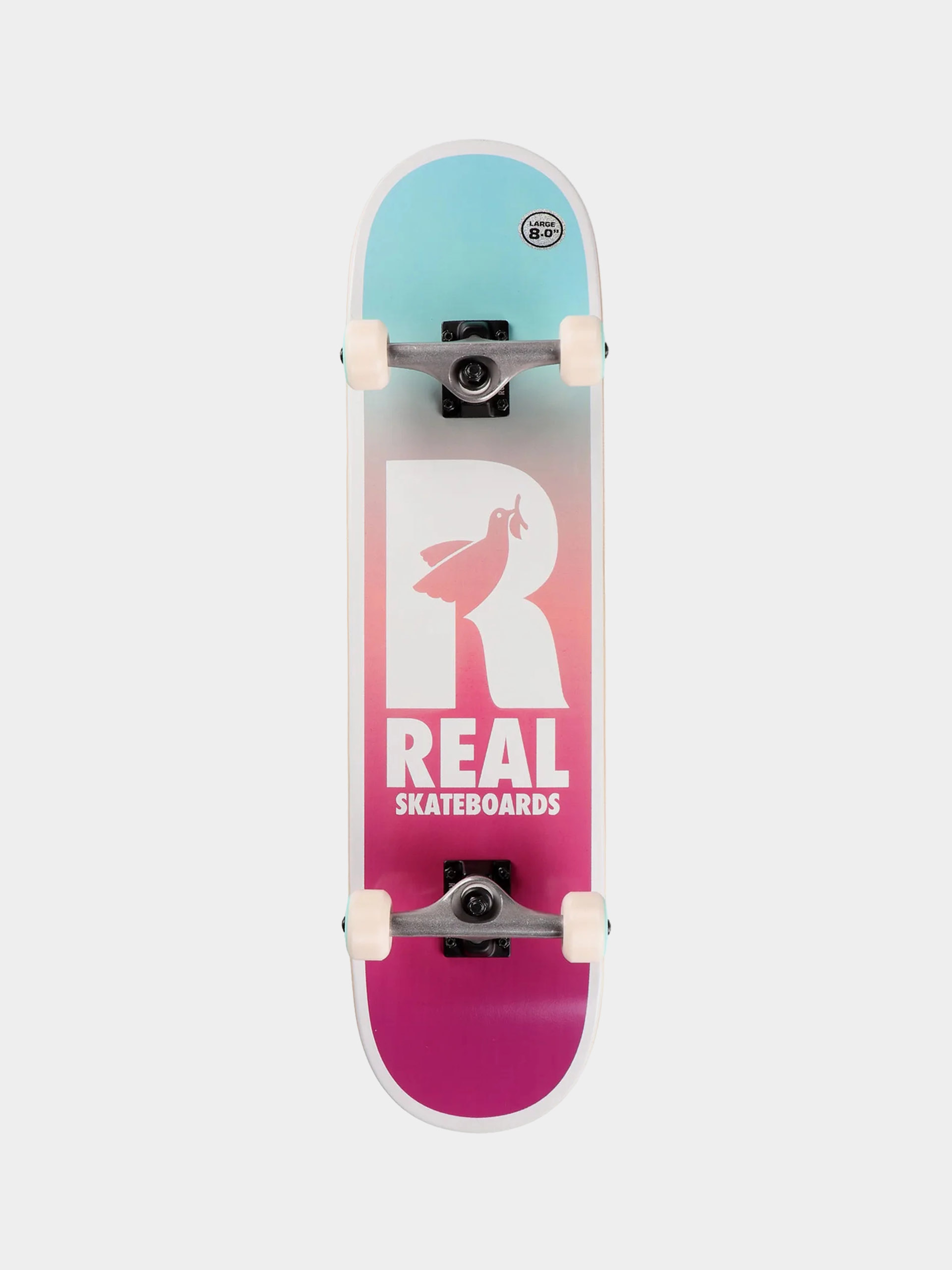 Deskorolka Real Be Free Fade (teal/white/purple)