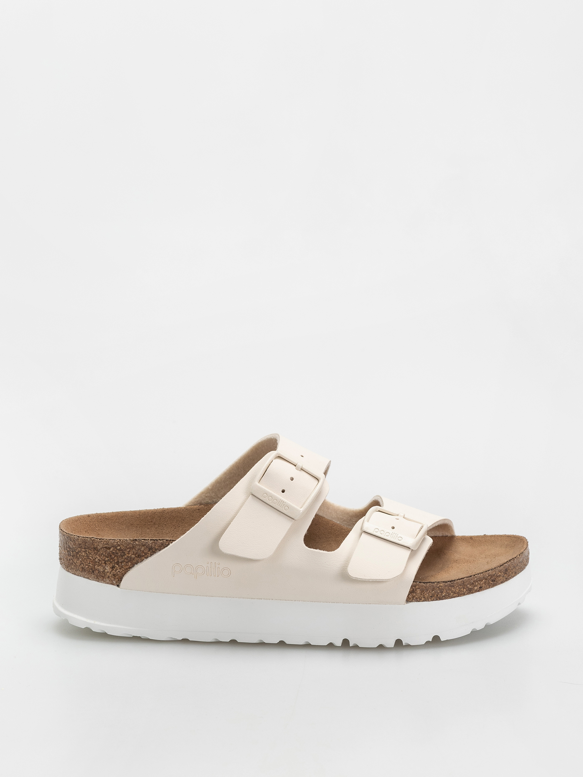 Klapki Birkenstock Arizona Flex Platform Vegan Narrow Wmn (eggshell)