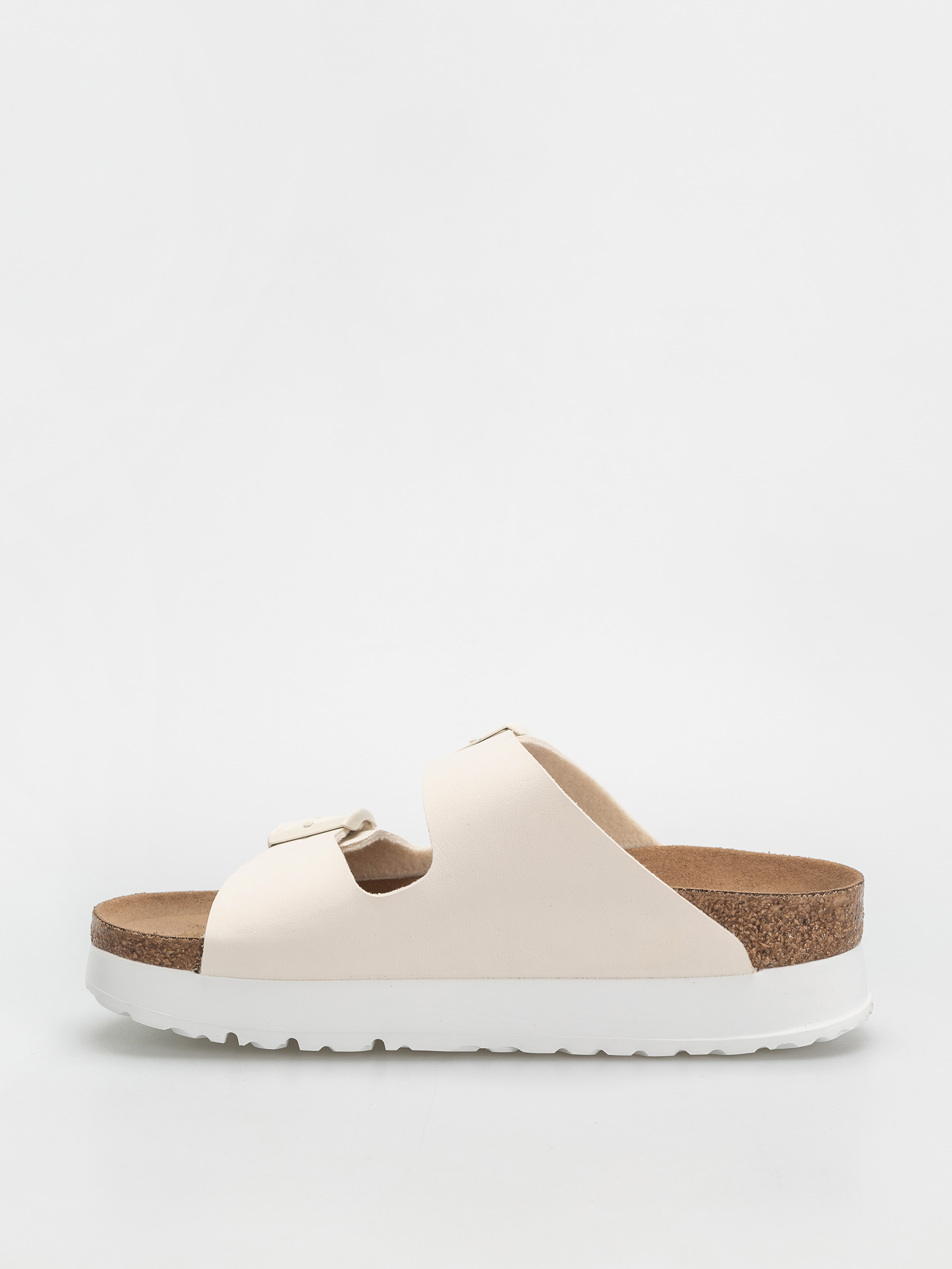 Klapki Birkenstock Arizona Flex Platform Vegan Narrow Wmn (eggshell)