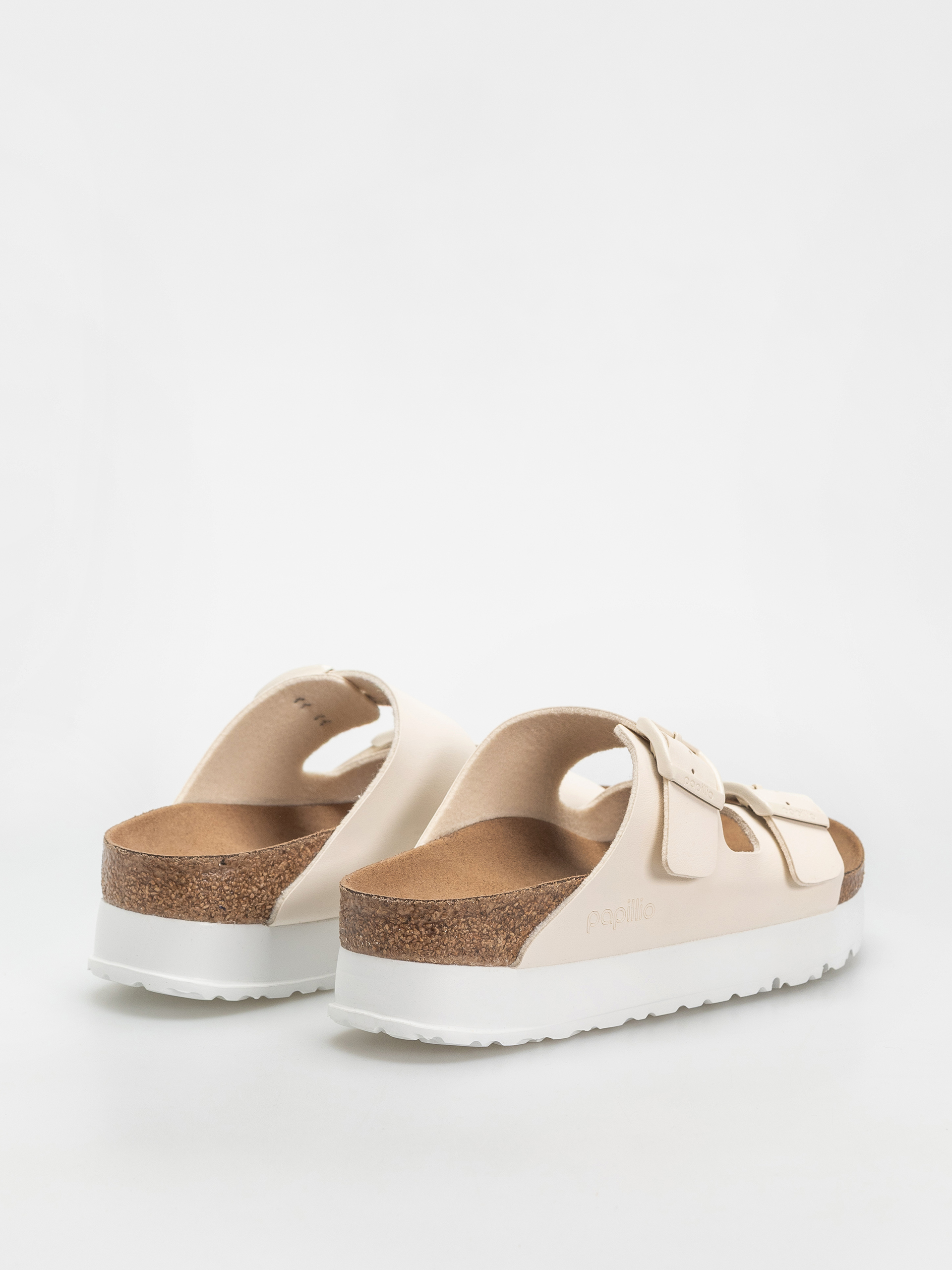 Klapki Birkenstock Arizona Flex Platform Vegan Narrow Wmn (eggshell)
