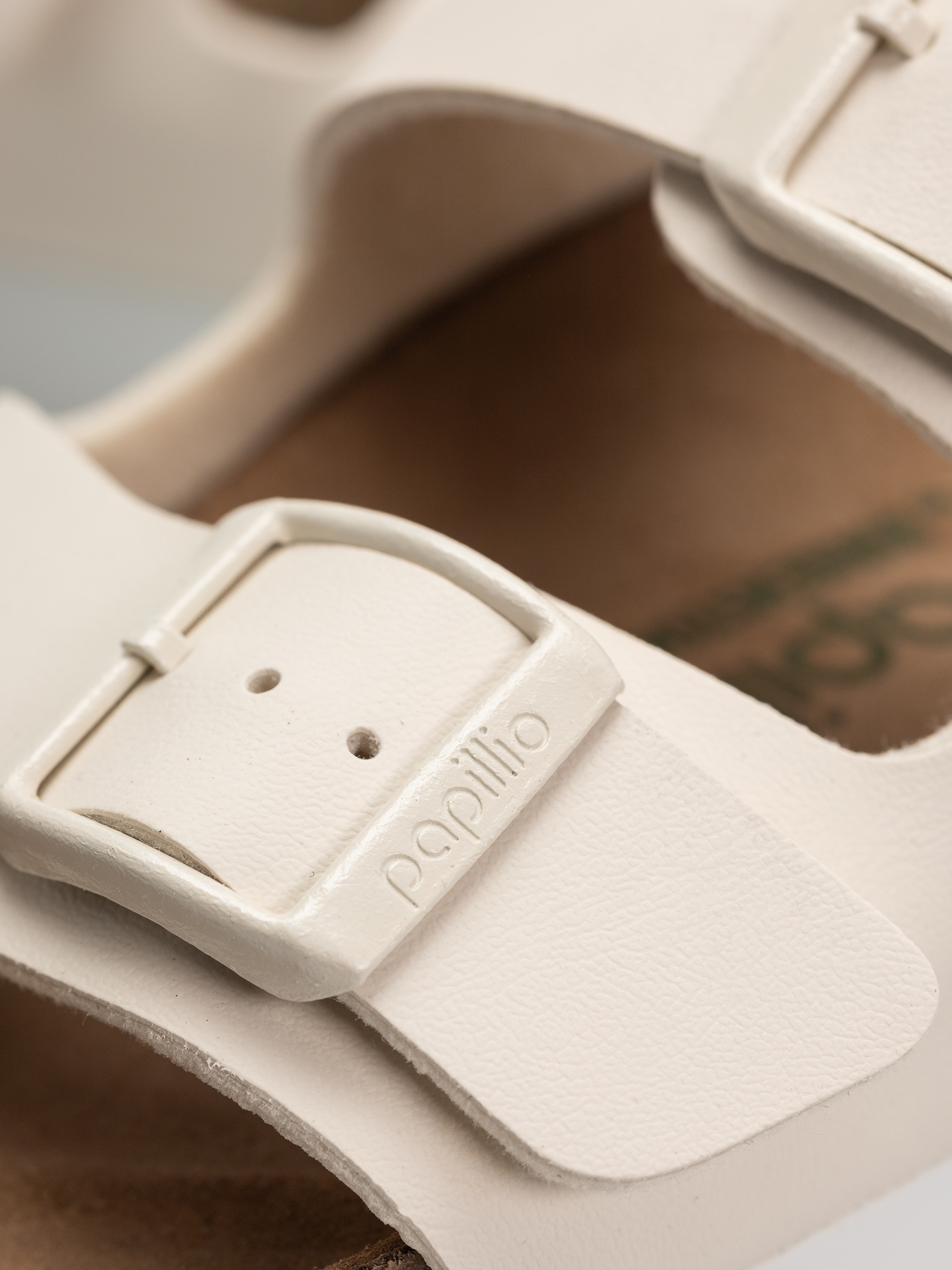 Klapki Birkenstock Arizona Flex Platform Vegan Narrow Wmn (eggshell)